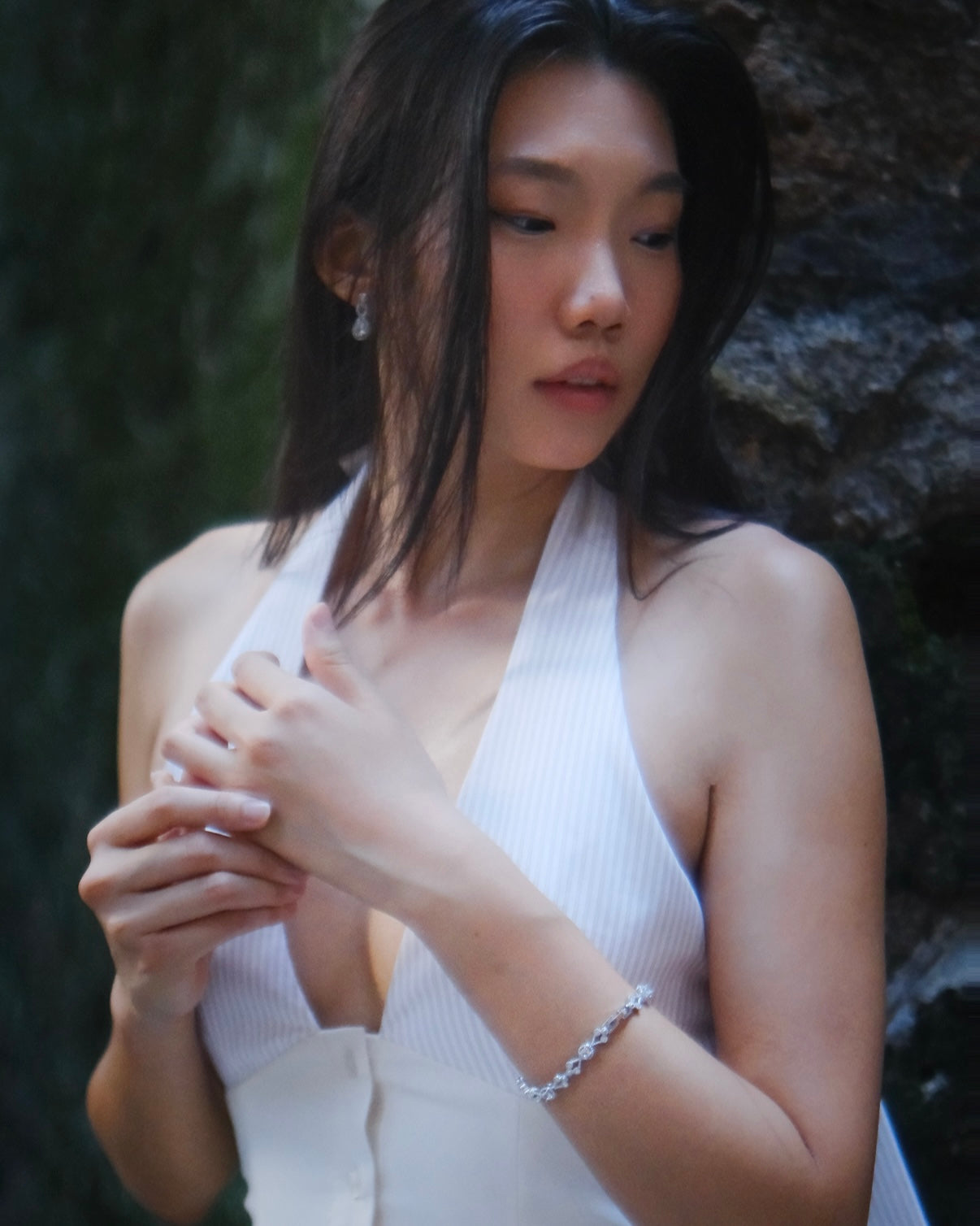 In the Next Life: Memory Wave Statement Bracelet (Silver) Set