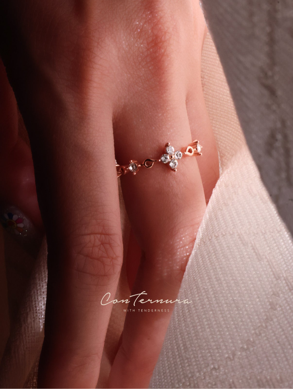 Petal Promise Ring | floral ring, four-leaf clover ring, elegance