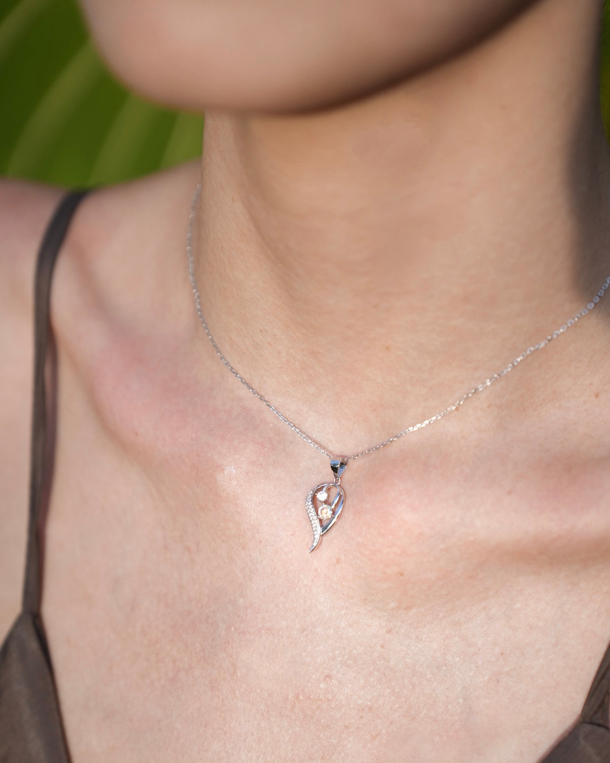 Heart of the Secret Garden | limited edition: rainbow diamond necklace silver 18k gold