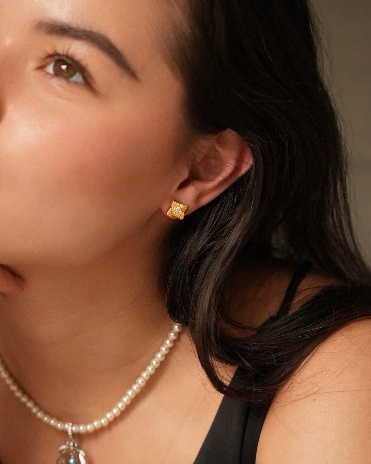 Golden Gale Wind Earrings 18k Gold-Plated, Luxury Talisman Jewelry