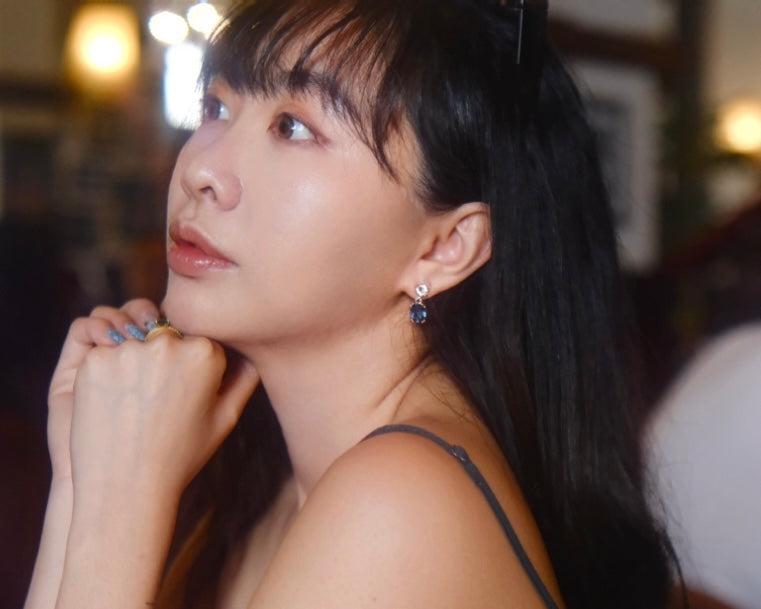 The Lake - Blue Oval Crystal