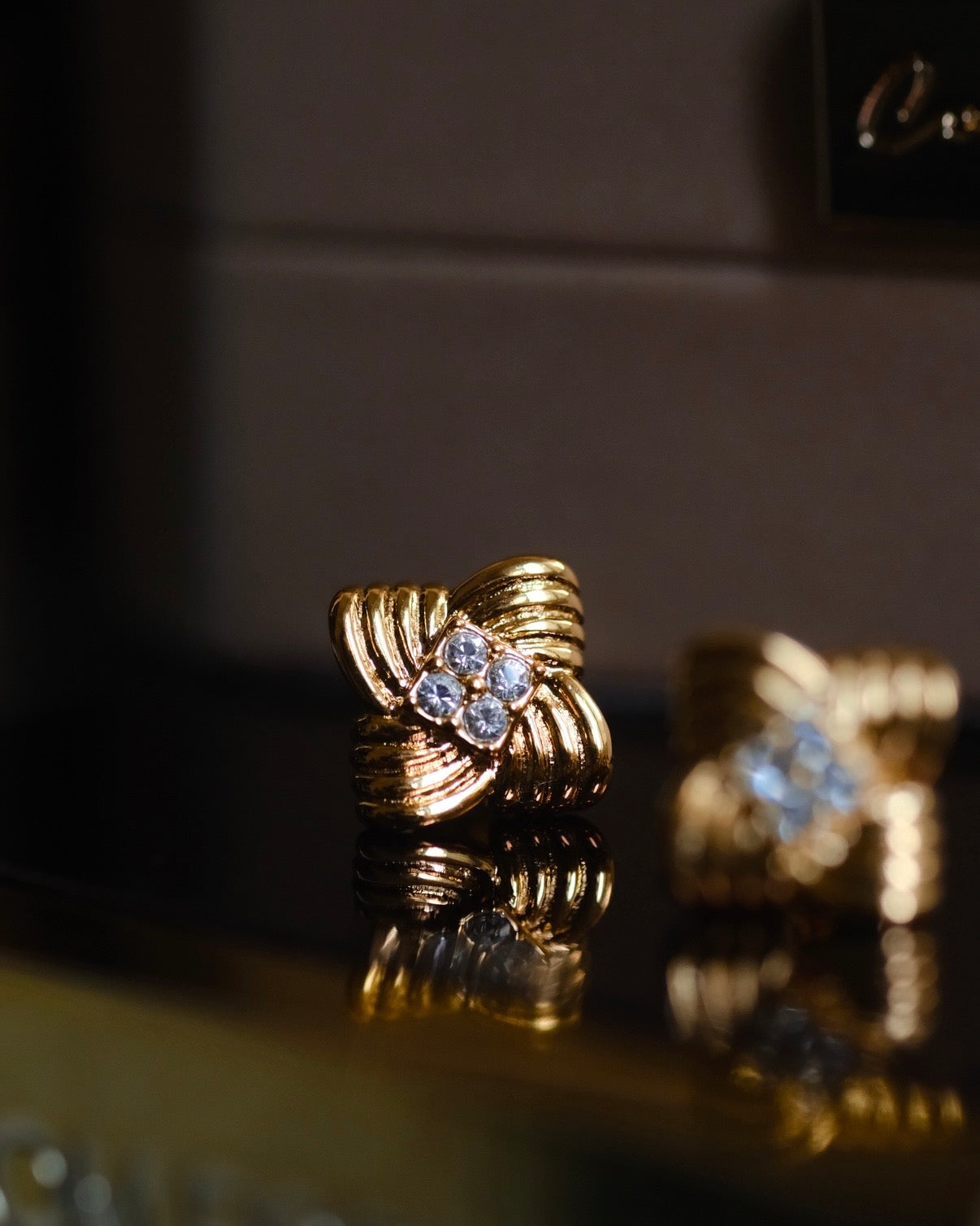 Golden Gale Wind Earrings 18k Gold-Plated, Luxury Talisman Jewelry