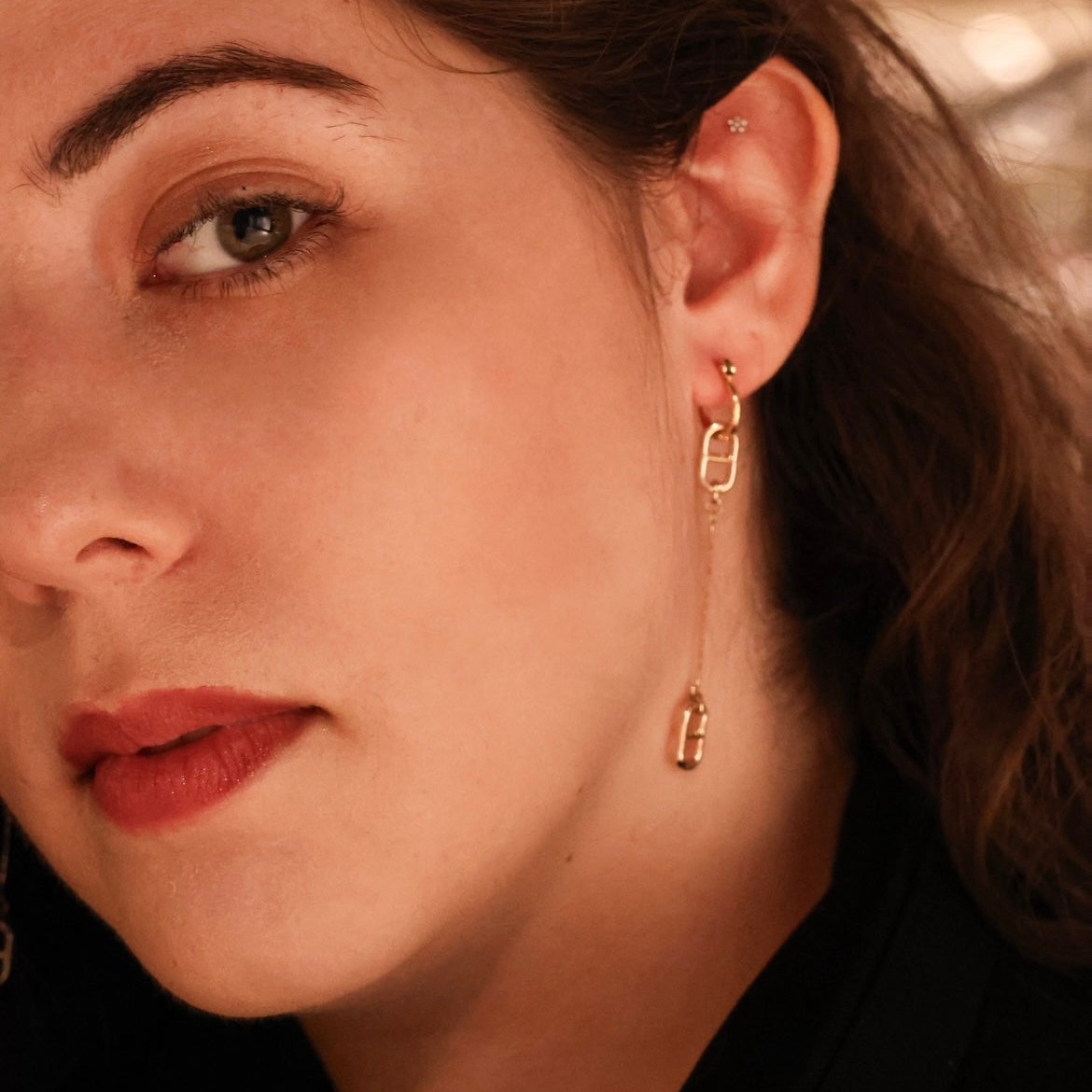 Journey | linkage dangling earrings [Last One]