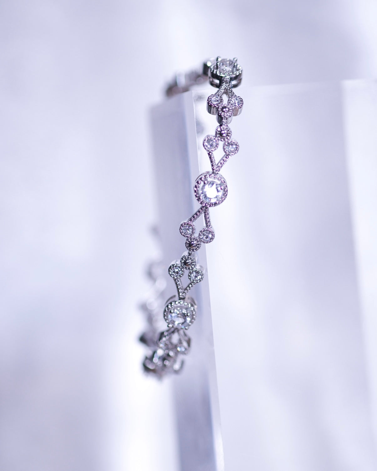 In the Next Life: Memory Wave Statement Bracelet (Silver) Set