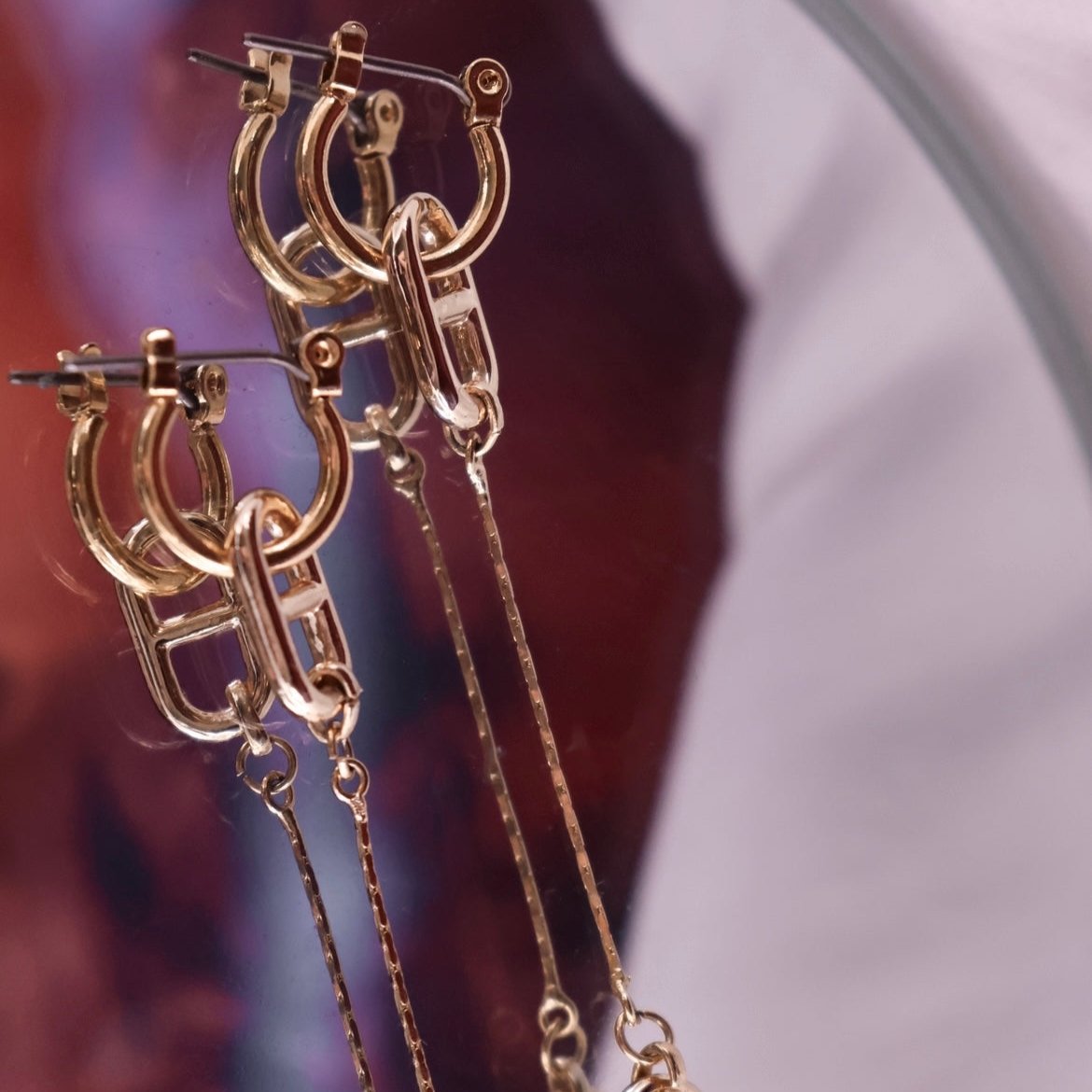 Journey | linkage dangling earrings [Last One]