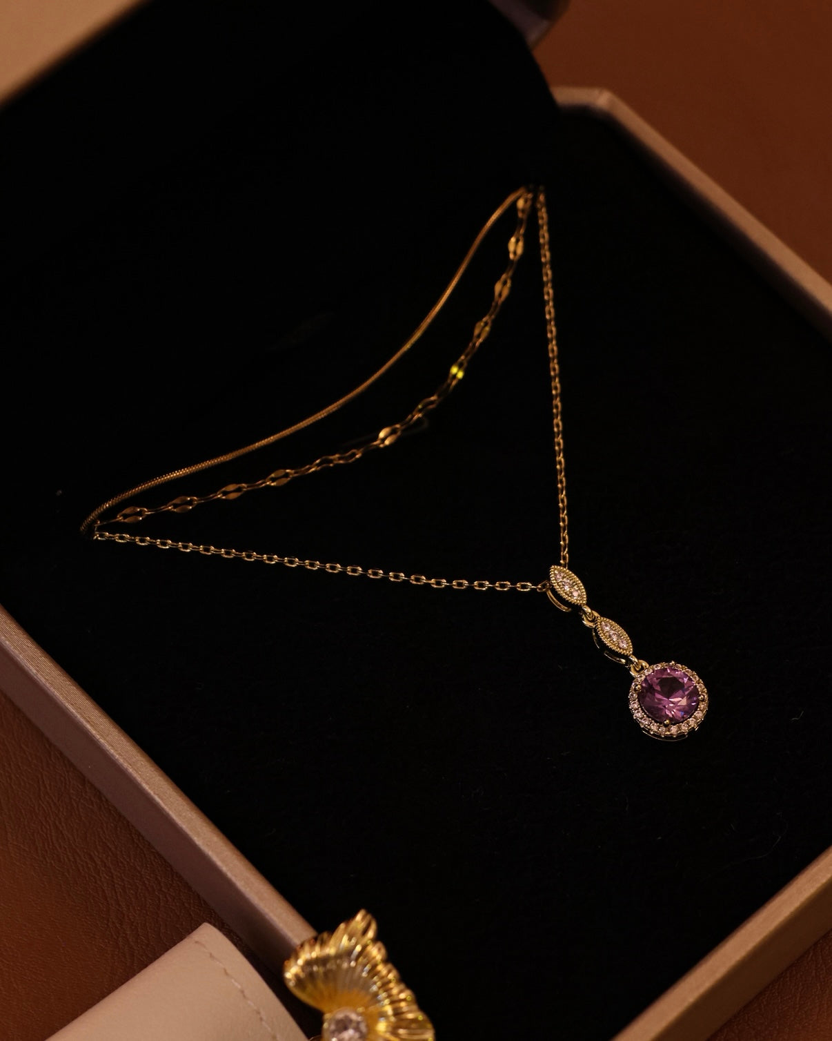 Treasure | 3-Layer Necklace, Alexandrite necklace, vintage elegant design