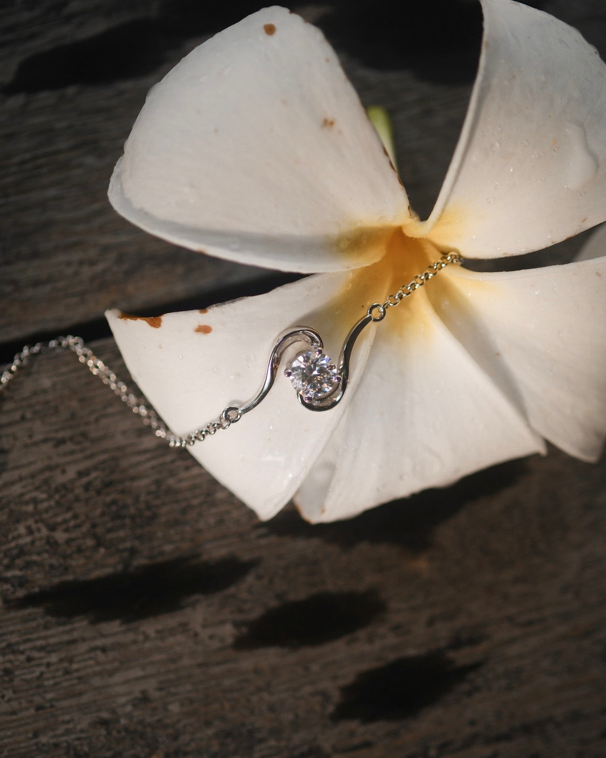 Diamond bracelet: symbolises living at the present