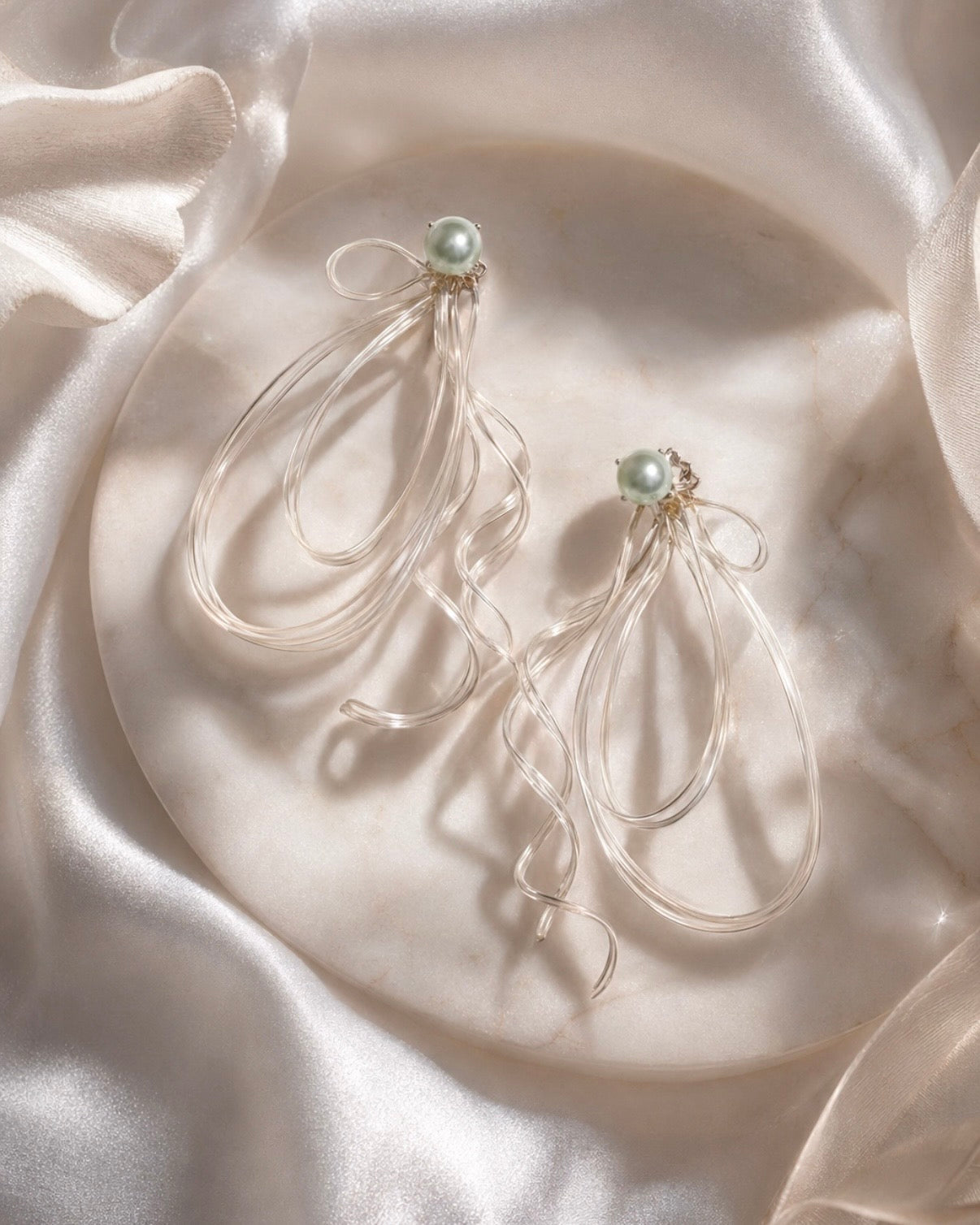 Flow & Glow: handmade dip art earrings