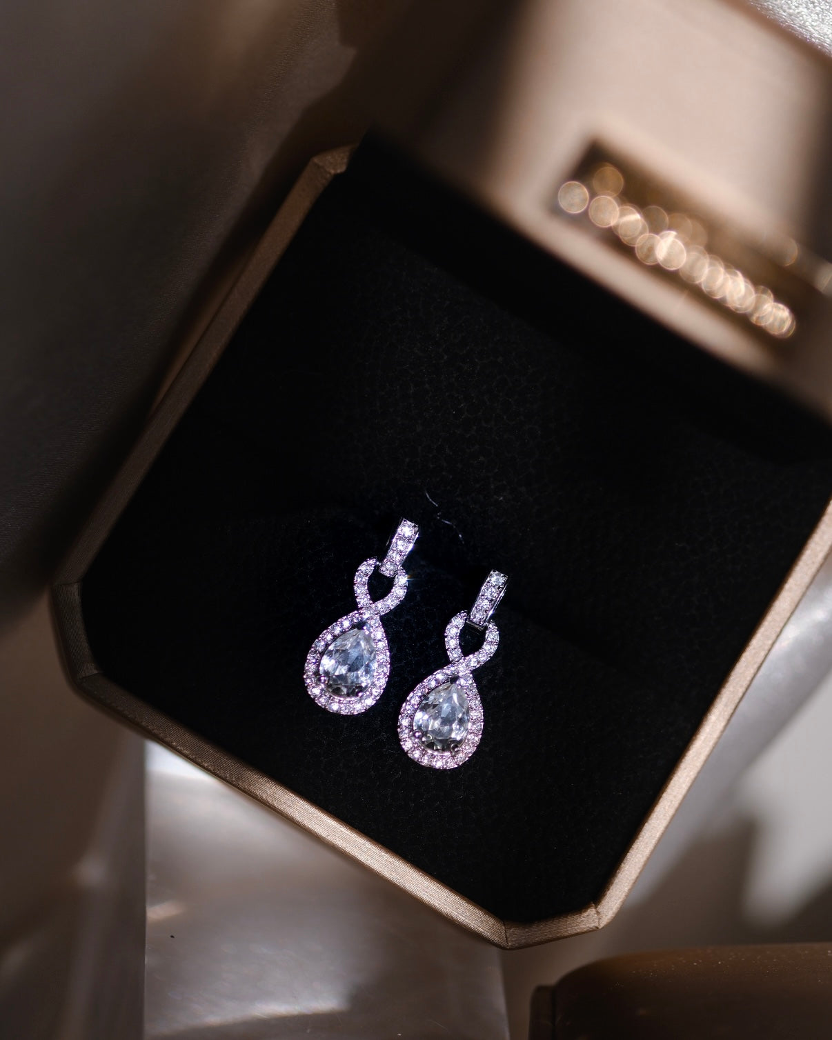 Infinite Facet- elegant, classy earrings