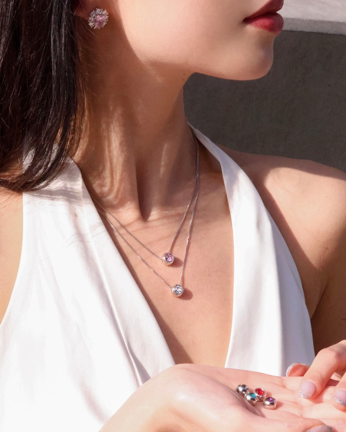 Seven 7 - necklace with 6stones with 1Hidden Gem | daily necklace