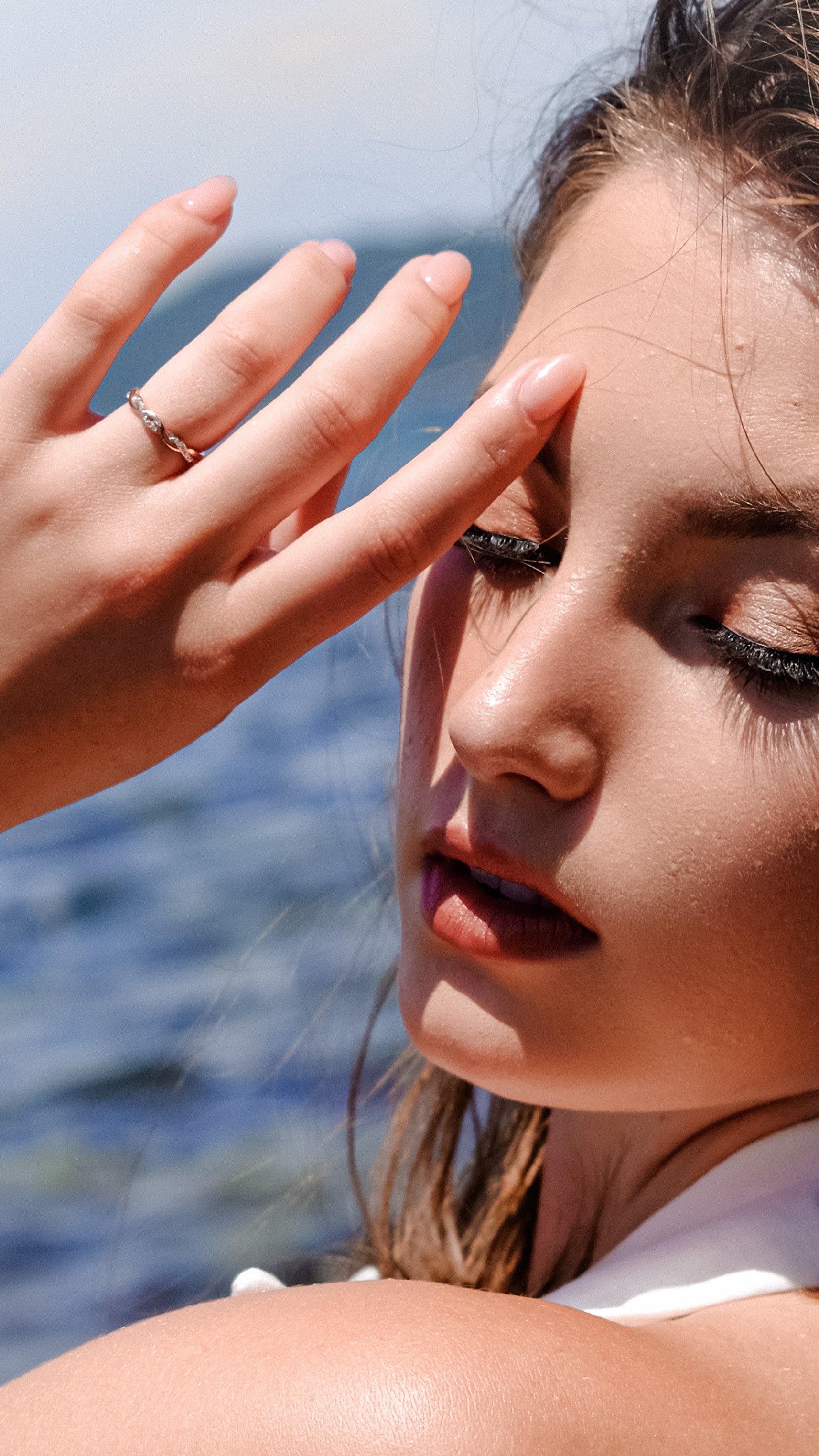 Wave - classic ring design | Everyday wear - Rosegold/ Platinum