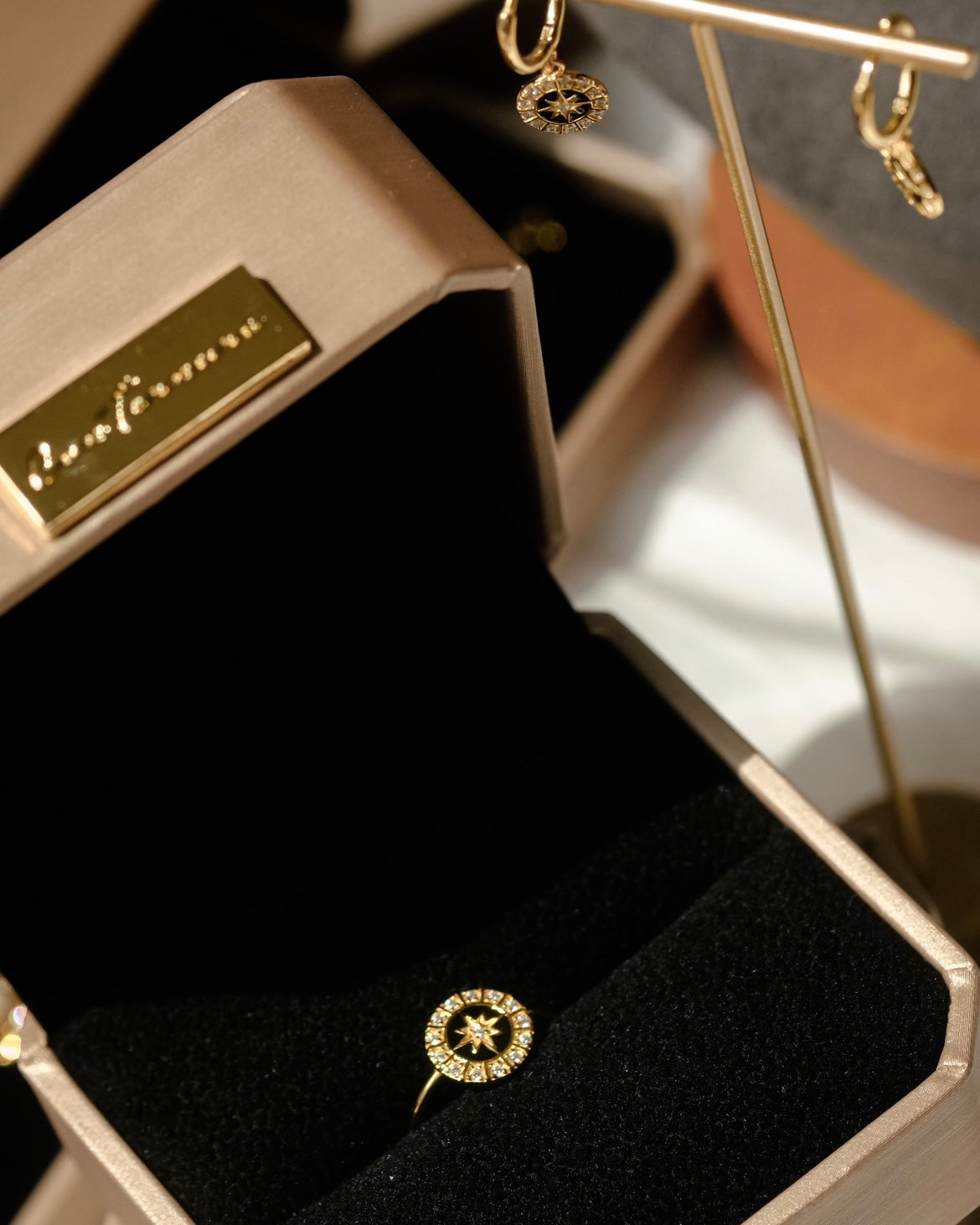 Sky Compass - Collection Peterpan | Friendship ring - silver plated with 18k Gold - chic -  European art