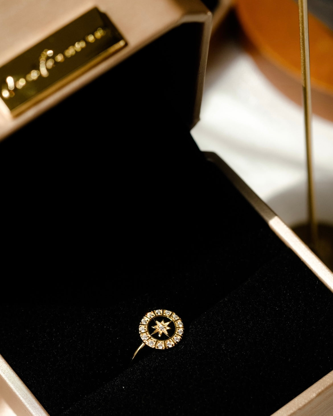 Sky Compass - Collection Peterpan | Friendship ring - silver plated with 18k Gold - chic -  European art