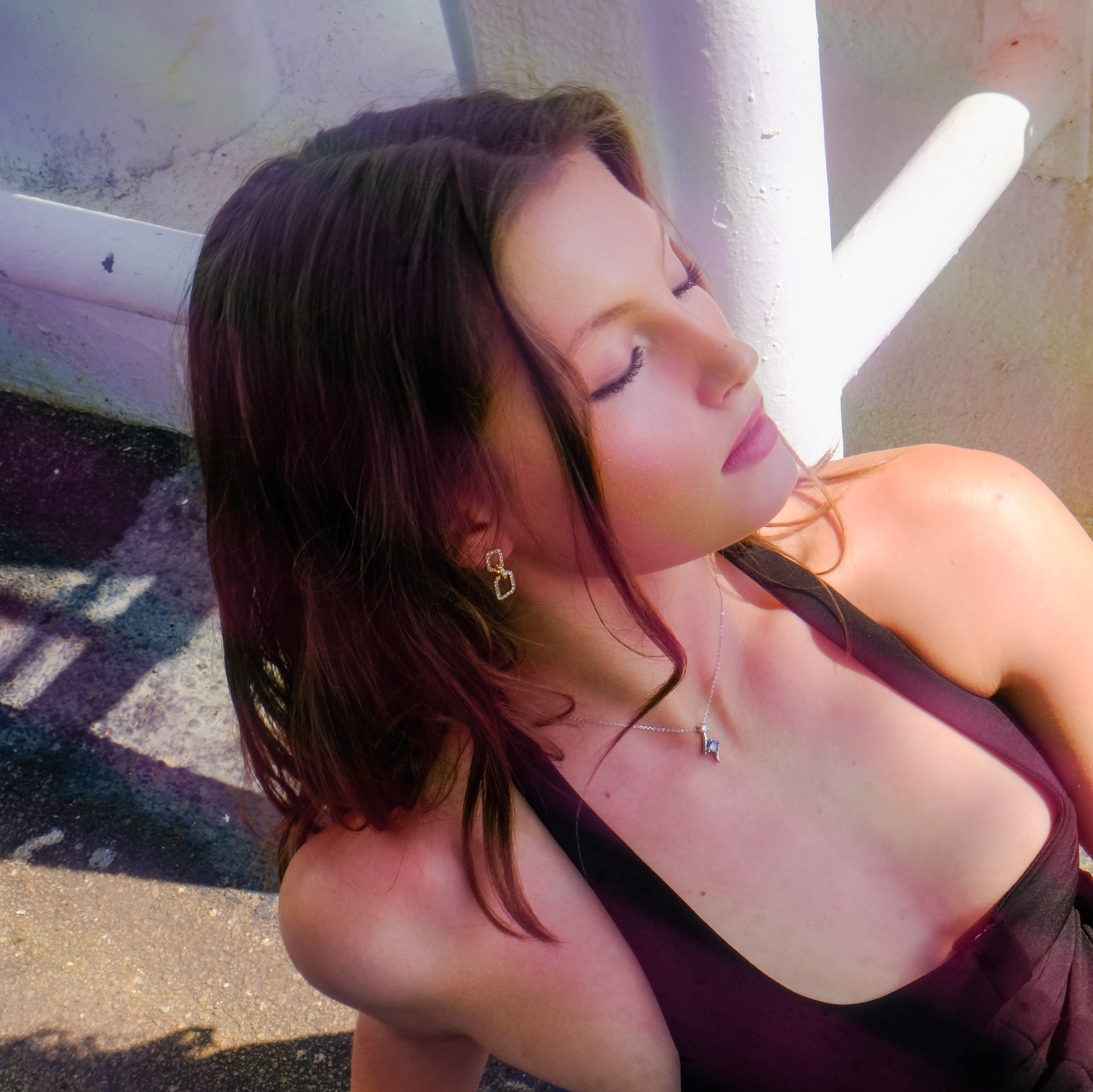 Nebula in the Dark | (with certificate) Black diamond silver necklace - Unique & Vibrant |