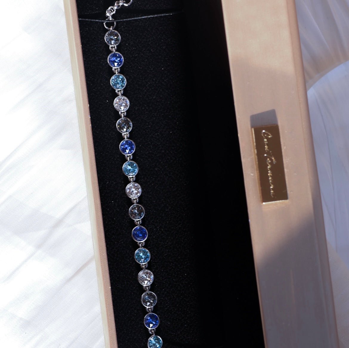 Galactic Dreams | blue tone Aus. Diamonds bracelet (14.3- 17 cm)