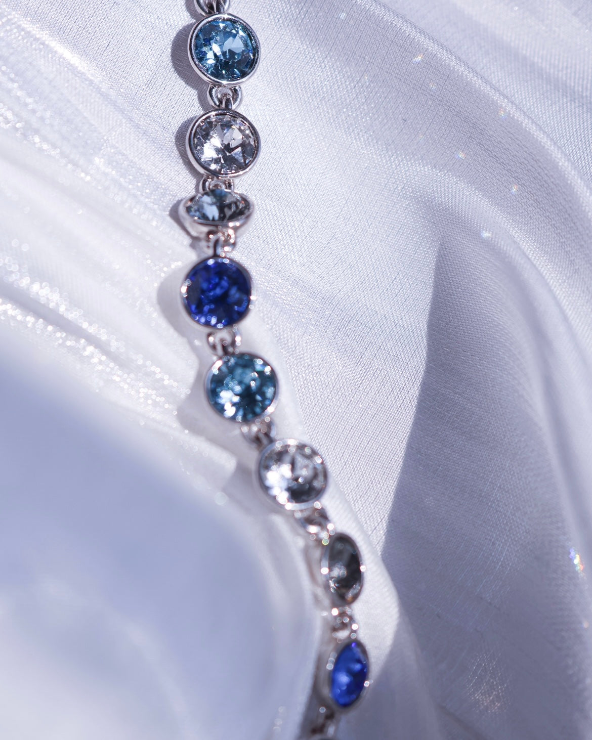 Galactic Dreams | blue tone Aus. Diamonds bracelet (14.3- 17 cm)