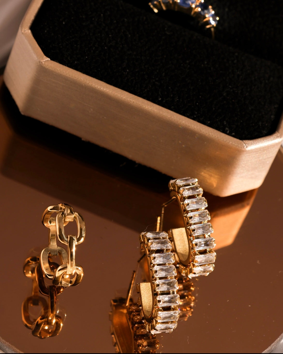 Grand Staircase Earrings| Emerald Cut