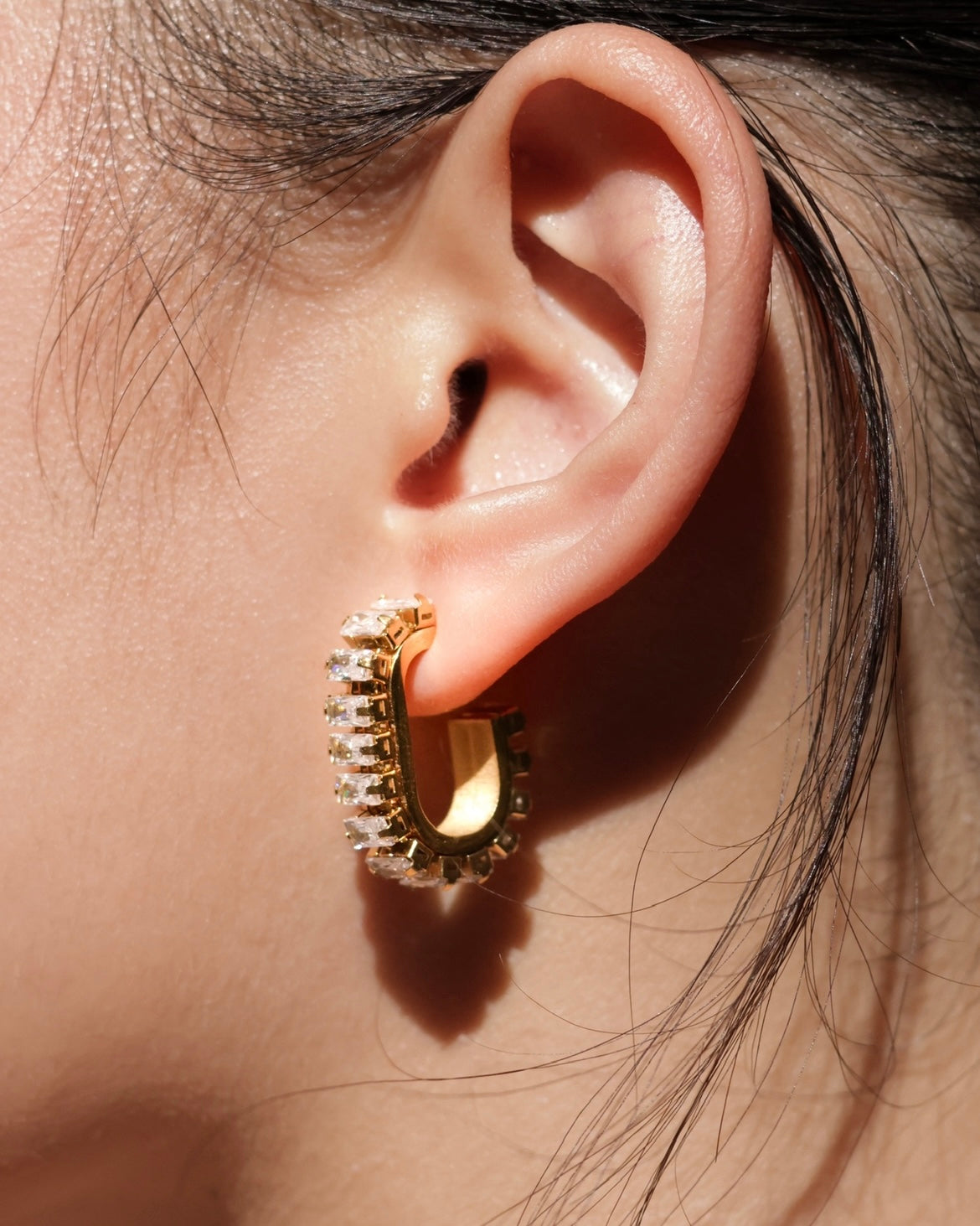 Grand Staircase Earrings| Emerald Cut