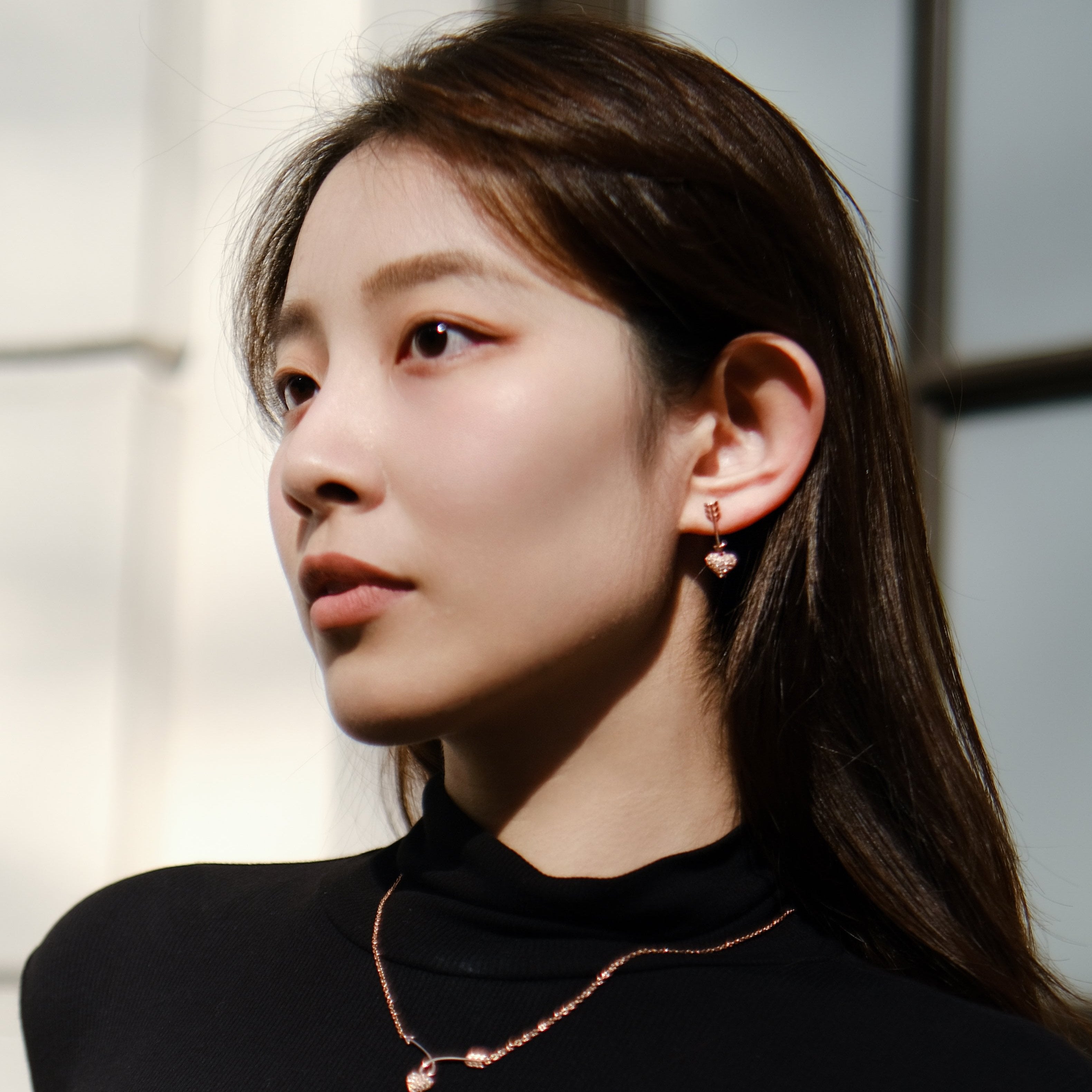 Cupid's Arrow (Set: necklace+earrings) - Valentine's Day Special - French classy design