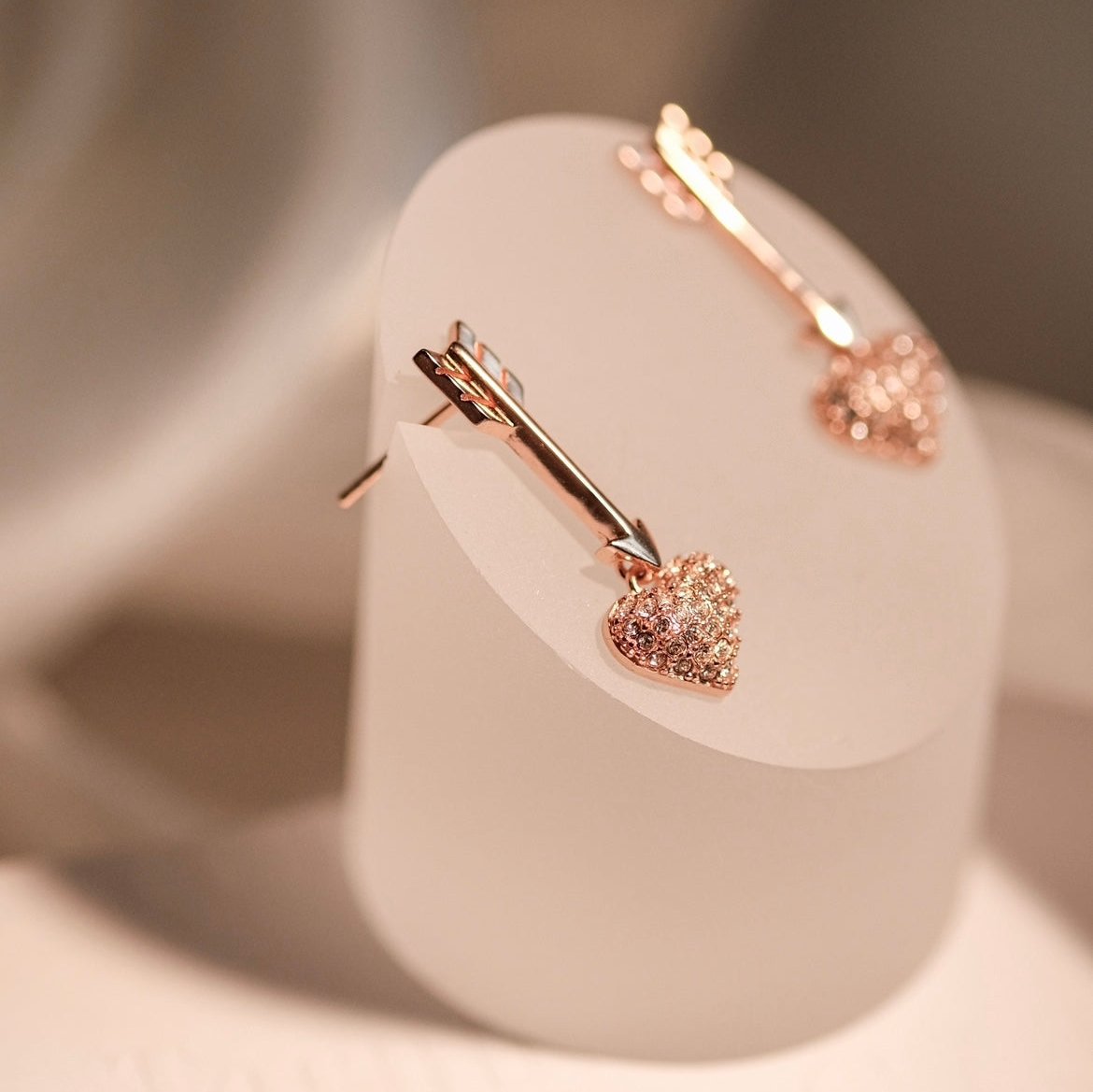 Cupid's Arrow (Set: necklace+earrings) - Valentine's Day Special - French classy design