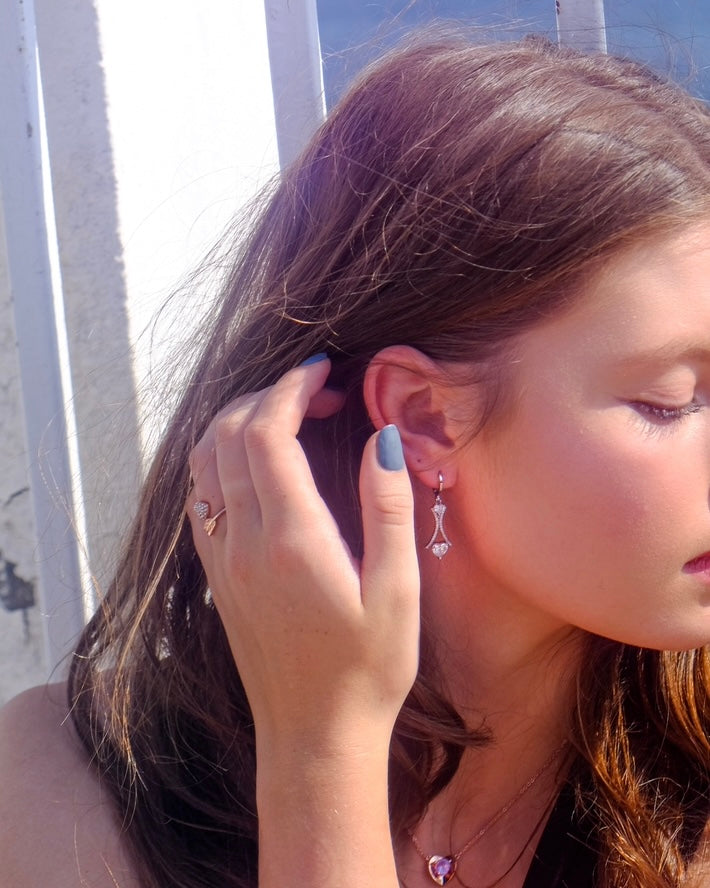 The City of Love | Heart shape Earrings