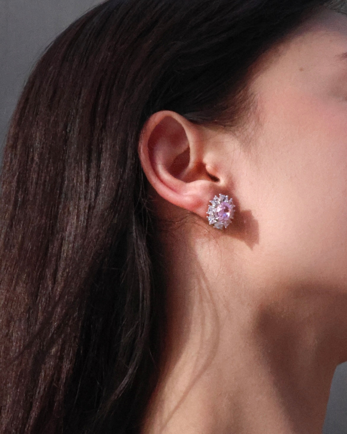 Pinky Cloud| Ice crushed Pink High-Carbon Diamond Vintage design