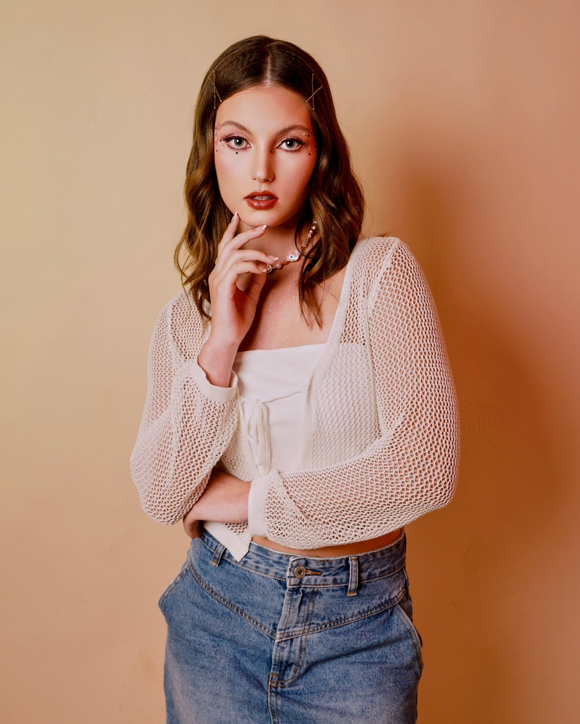 Smiley :) Pearl Playful Necklace - Colourful, eye catchy