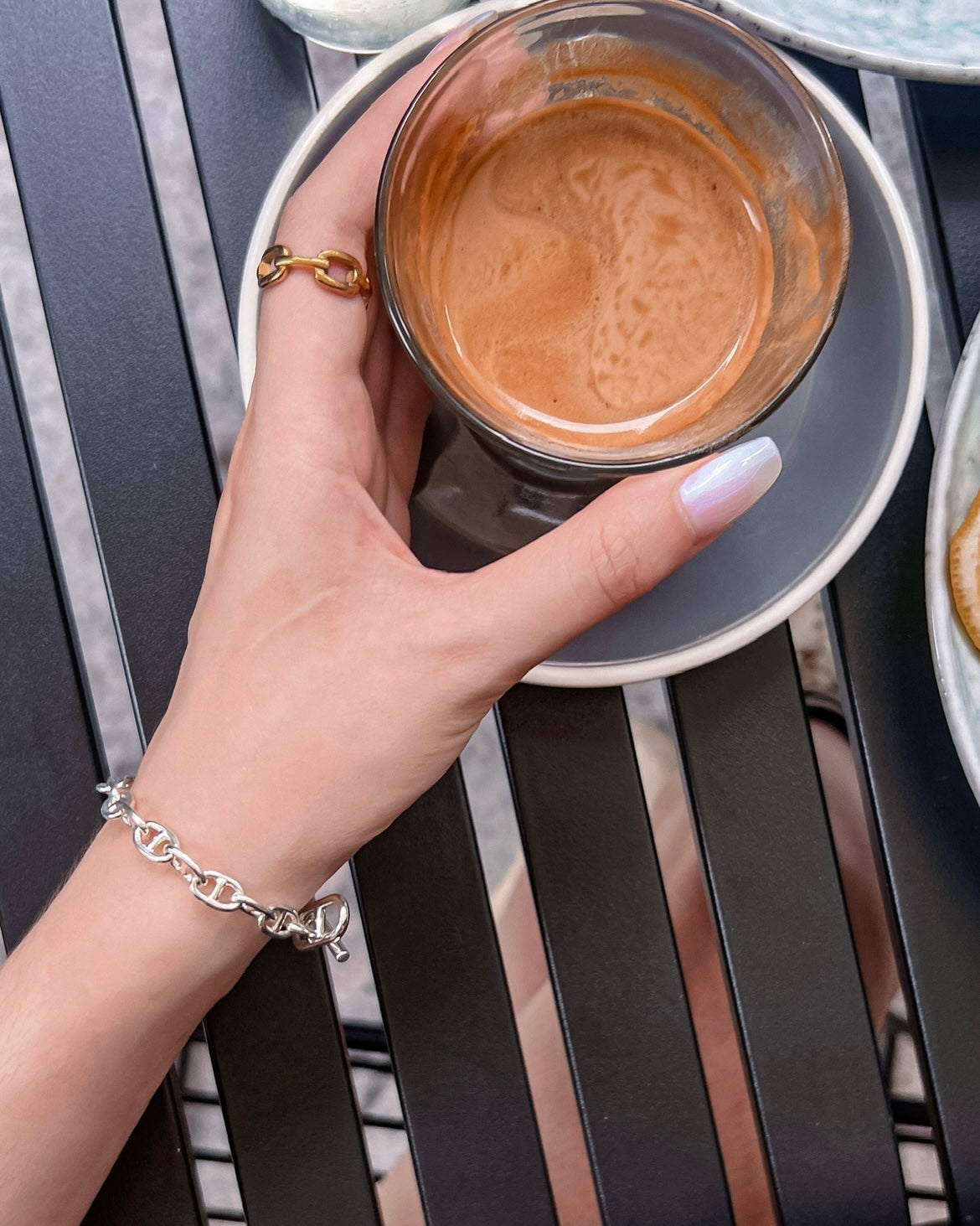 the Parallel Lock | silver classy luxurious bracelet