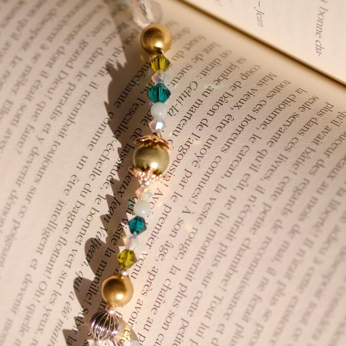 Neverland- Collection Peterpan | One price- 2 necklaces | Pearls Swarovski - Olive green, Mother Nature, sparkling