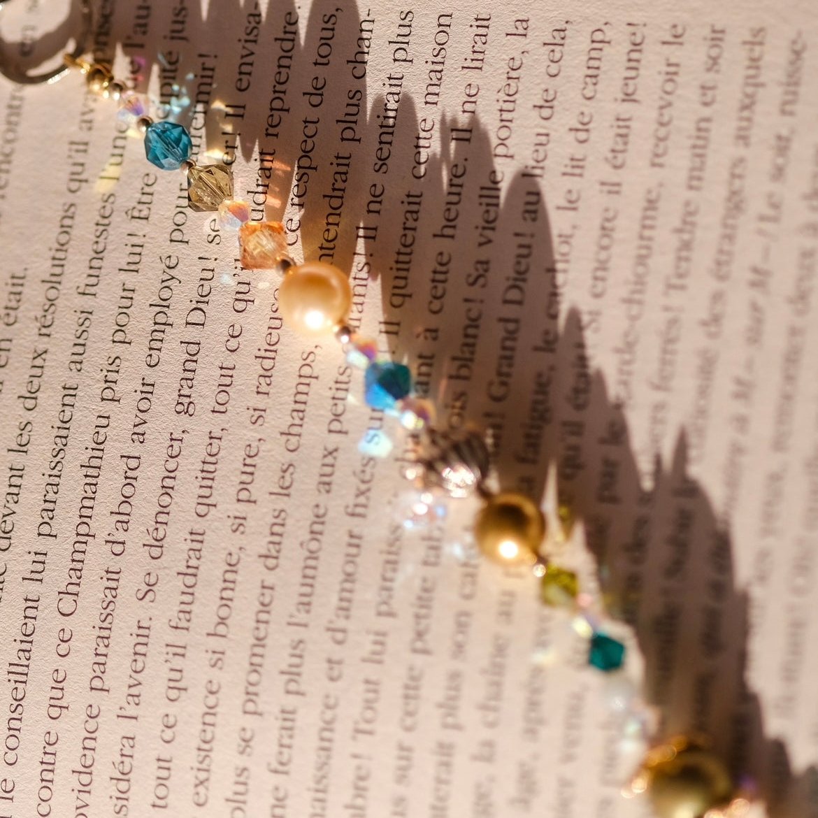 Neverland- Collection Peterpan | One price- 2 necklaces | Pearls Swarovski - Olive green, Mother Nature, sparkling