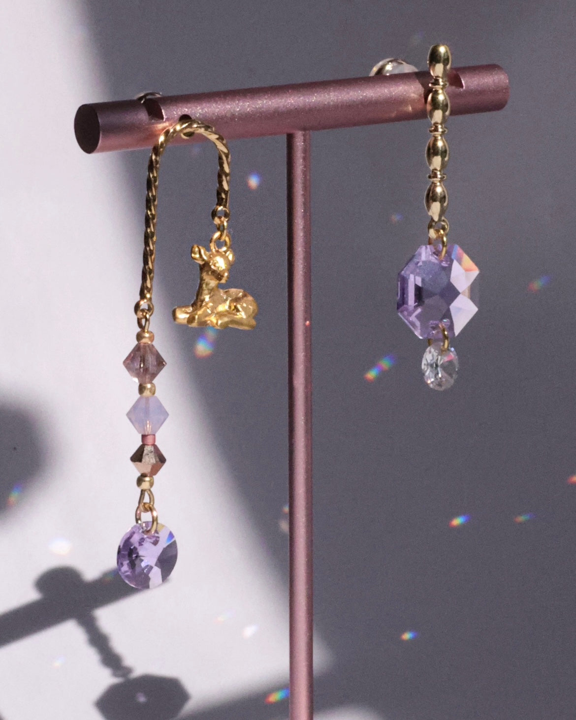 the Deer and the Gem | Sparkling goddess earrings (Limited Quantity)