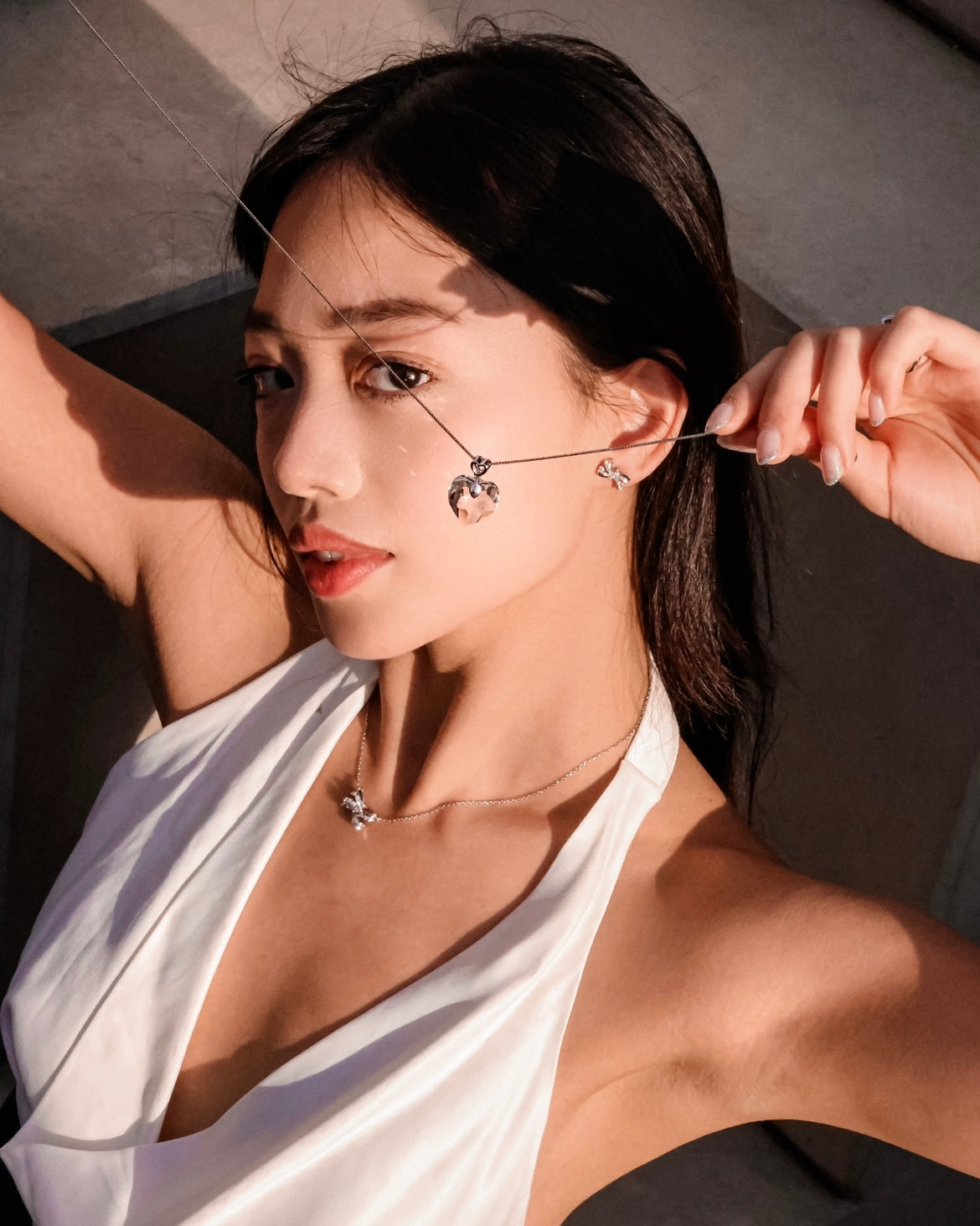 The Glassy Heart | transparent heart Swarovski® crystal