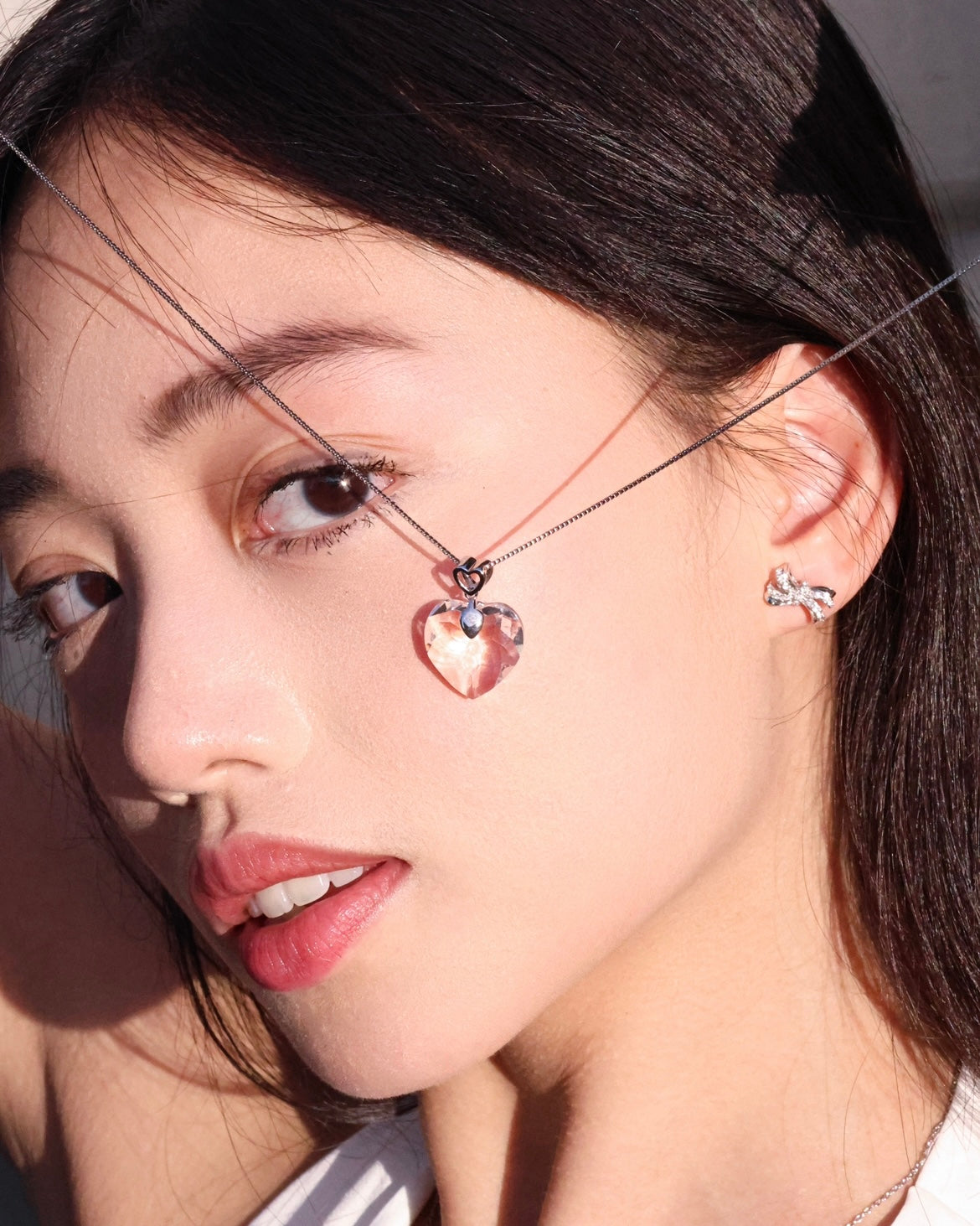 The Glassy Heart | transparent heart Swarovski® crystal