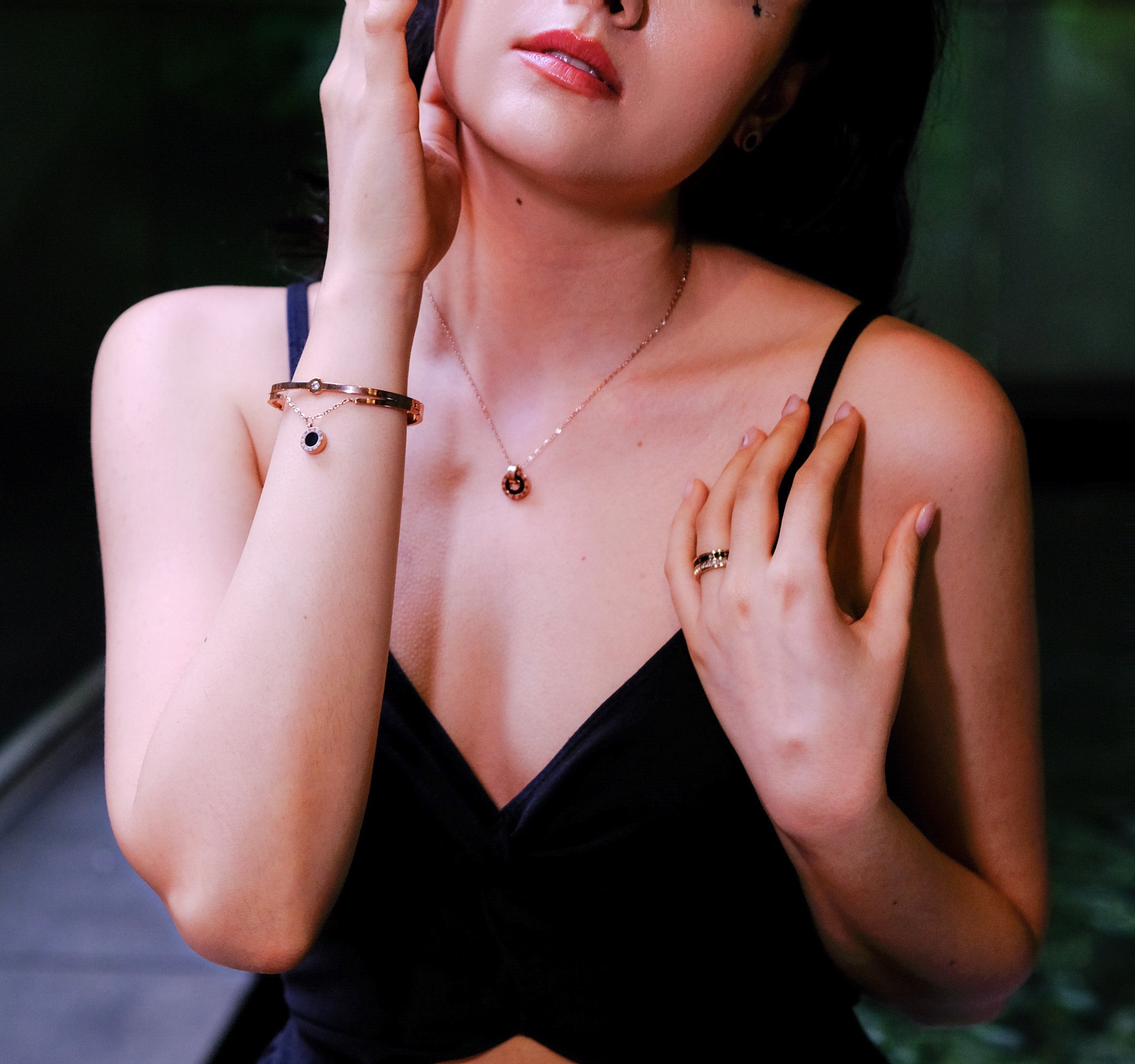 Pixie Dust - Collection Peterpan | US Size4-10 Square crystal ring - Timeless - Titanium