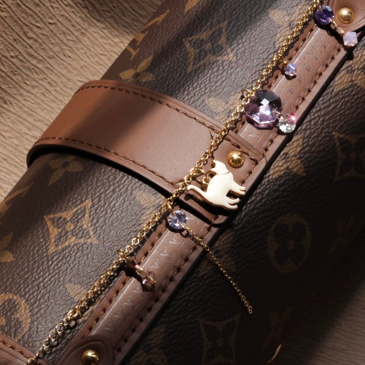 bag chain/ bracelet [2 in 1] Gem and the deer