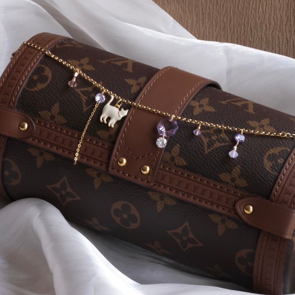 bag chain/ bracelet [2 in 1] Gem and the deer