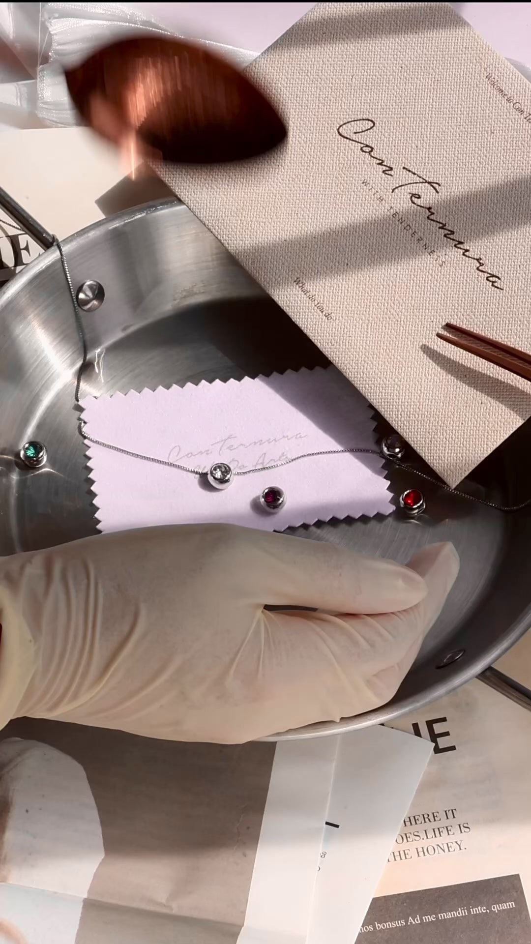 Seven 7 - necklace with 6stones with 1Hidden Gem | daily necklace