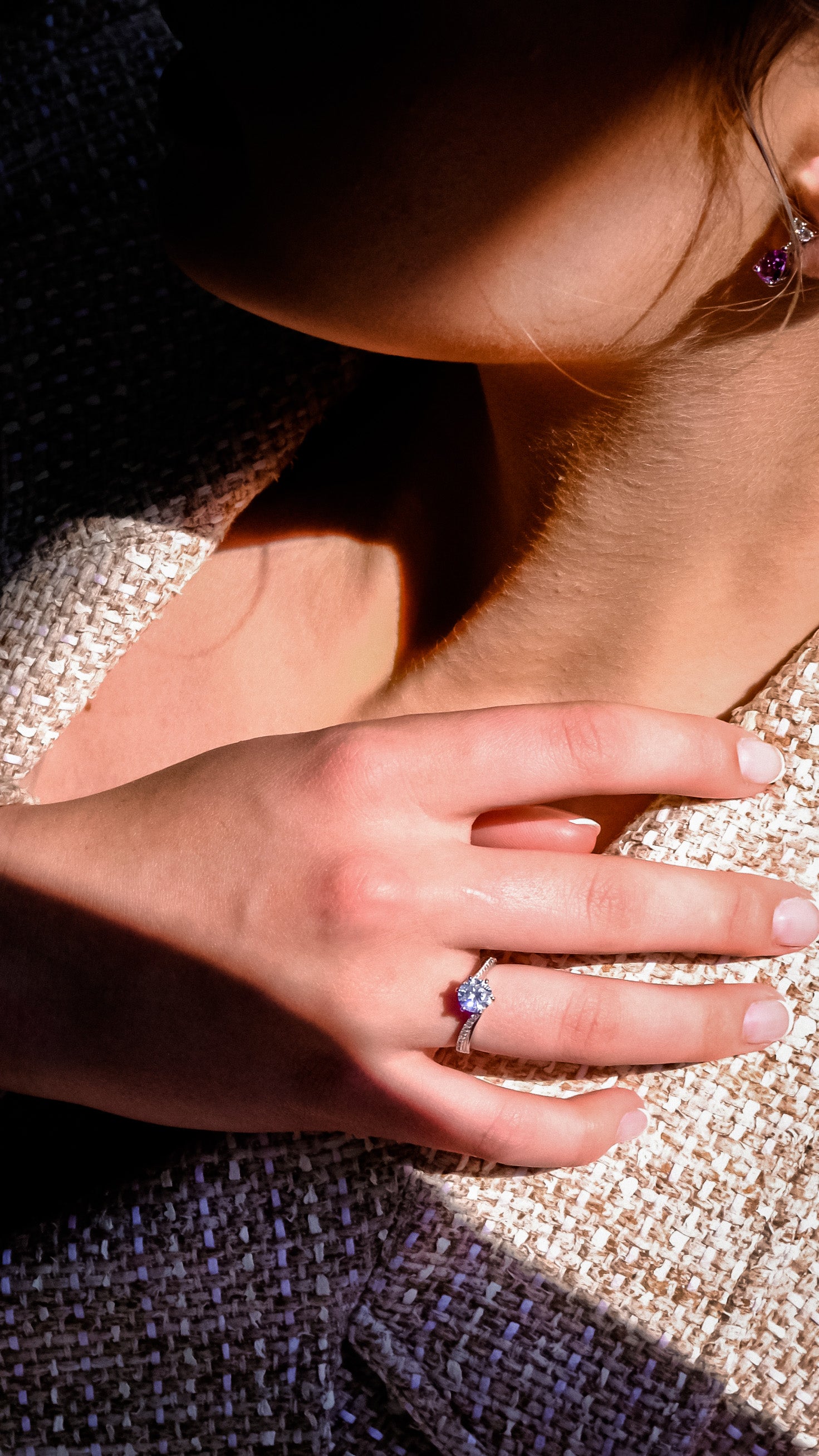 𝐓𝐨: 𝐌𝐄 | Every girl has to get a ring for herself - Diamond ring Colour D adjustable - Freesize