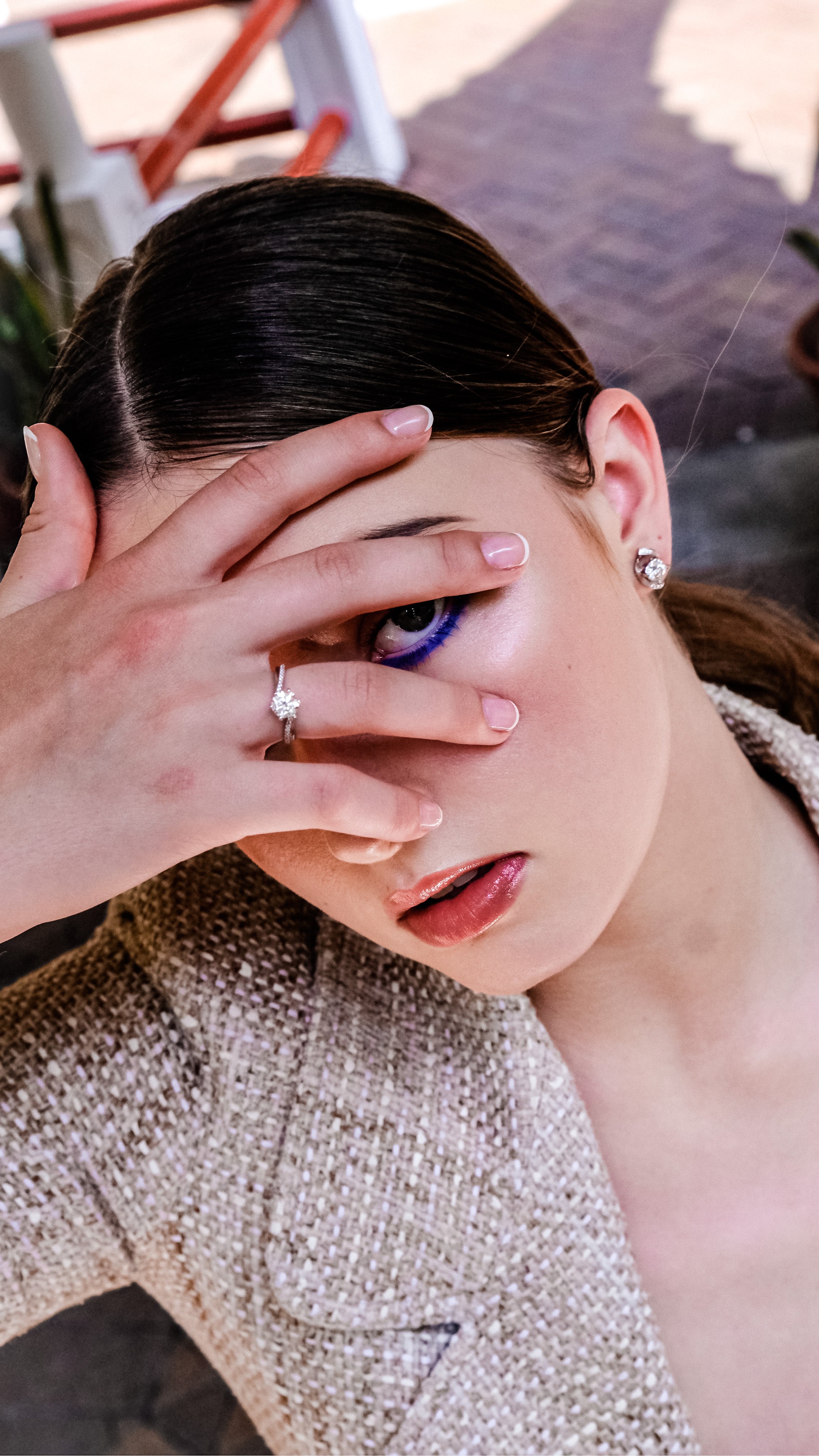 𝐓𝐨: 𝐌𝐄 | Every girl has to get a ring for herself - Diamond ring Colour D adjustable - Freesize