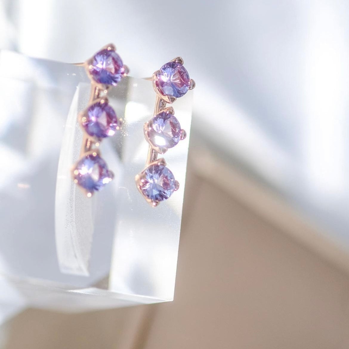 Goodbye Chihiro | Collection Spirited Away - Classy Alexandrite Rosegold earrings
