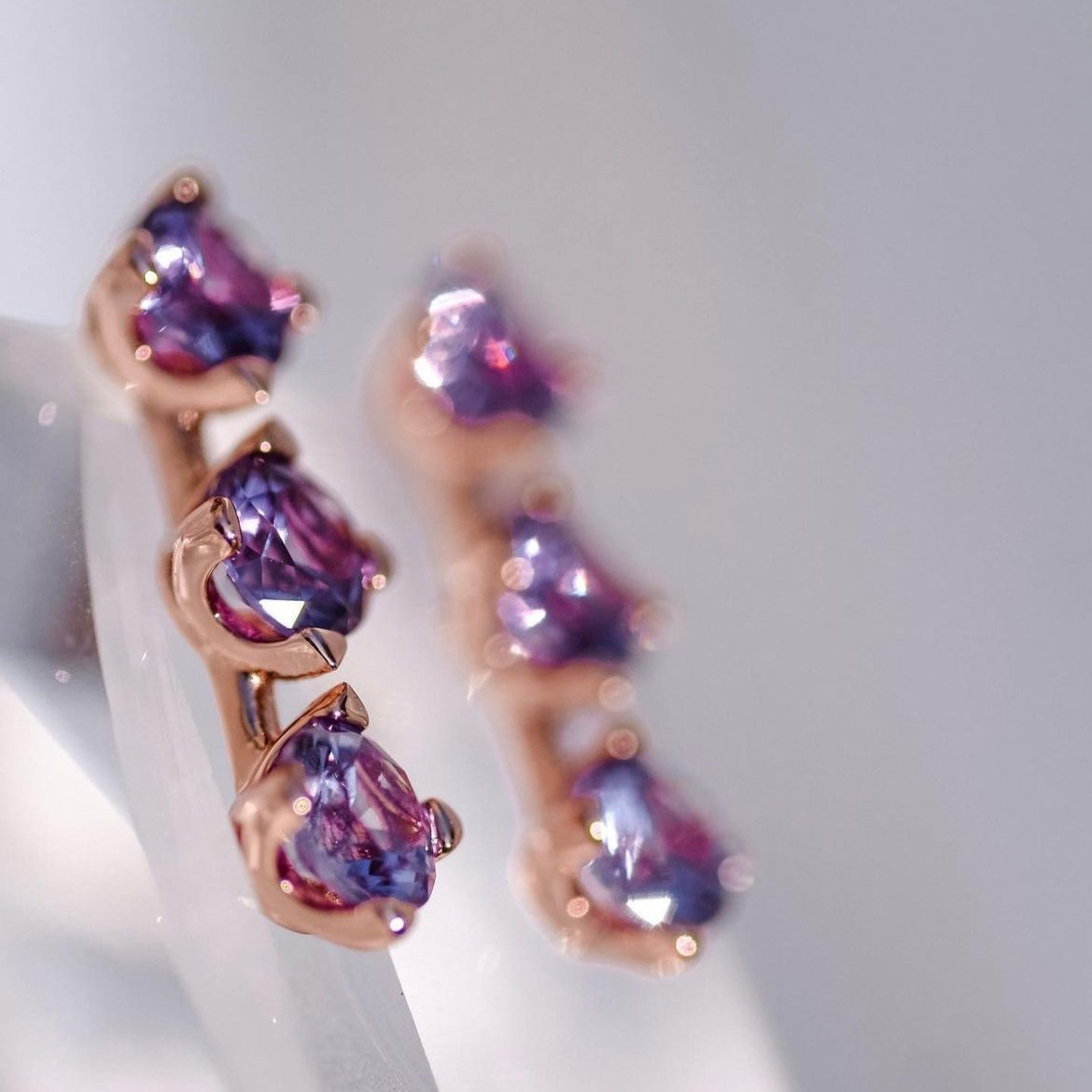 Goodbye Chihiro | Collection Spirited Away - Classy Alexandrite Rosegold earrings