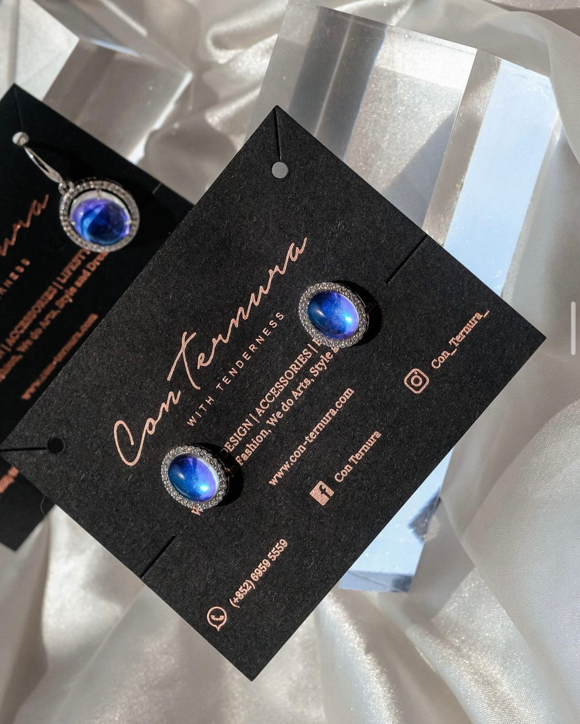 Talking to the Moon | Collection To: Me - High Quality Moonstone earrings: Daily Essentials