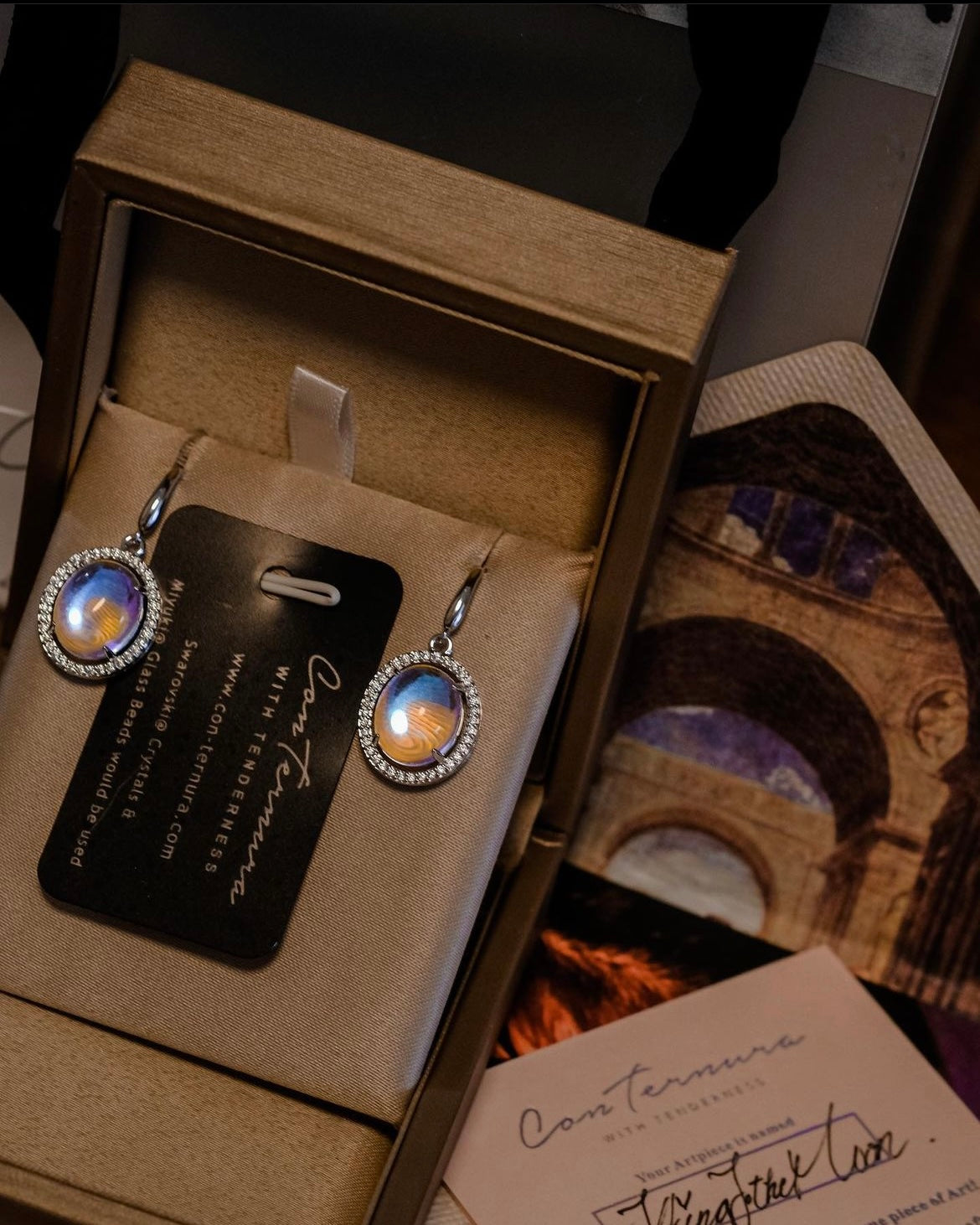 Talking to the Moon | Collection To: Me - High Quality Moonstone earrings: Daily Essentials