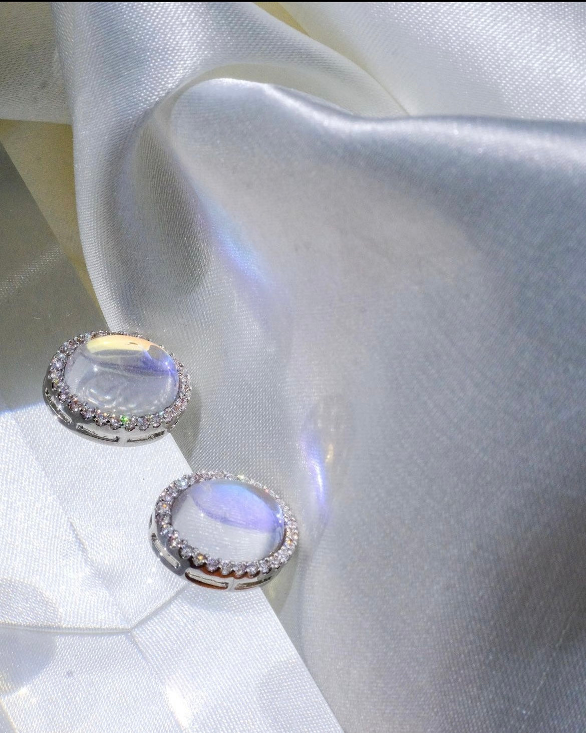 Talking to the Moon | Collection To: Me - High Quality Moonstone earrings: Daily Essentials