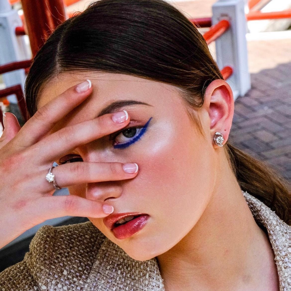 No Matter | Collection to every girl- Aesthetic, classic & modern Diamond earrings