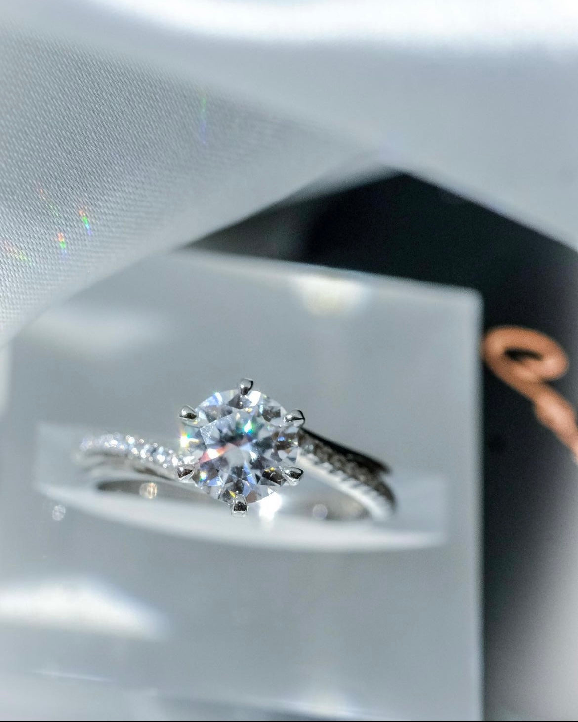 𝐓𝐨: 𝐌𝐄 | Every girl has to get a ring for herself - Diamond ring Colour D adjustable - Freesize