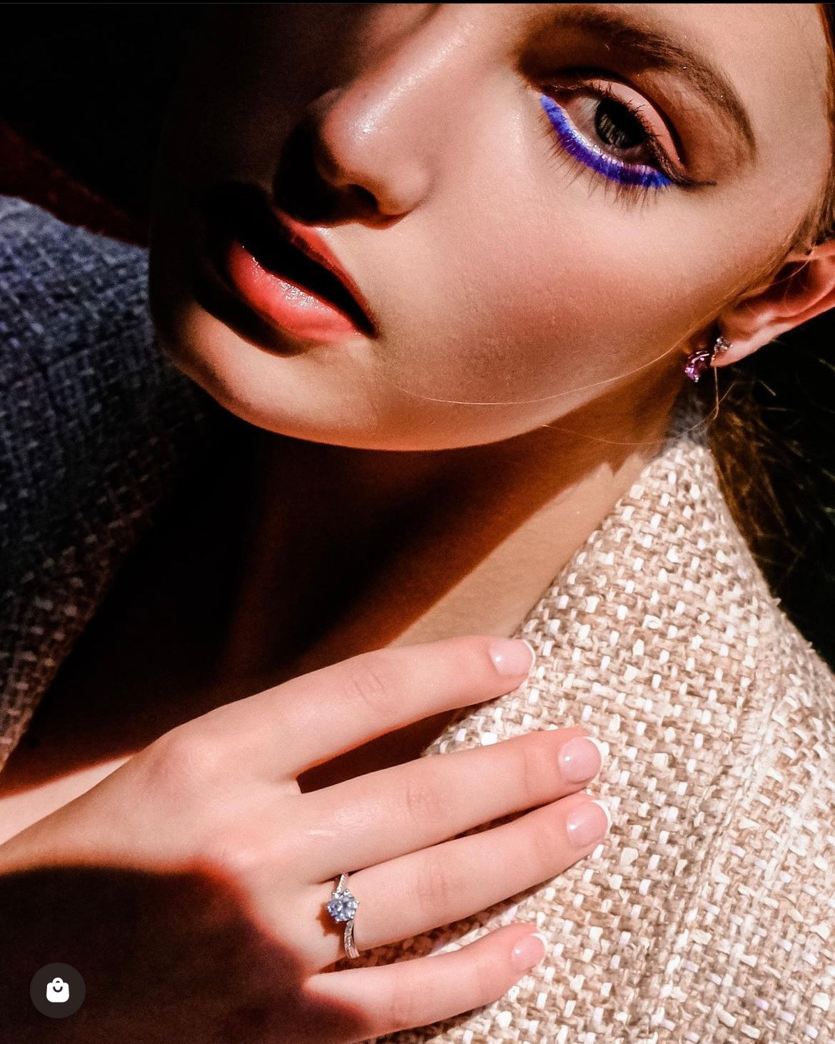 𝐓𝐨: 𝐌𝐄 | Every girl has to get a ring for herself - Diamond ring Colour D adjustable - Freesize