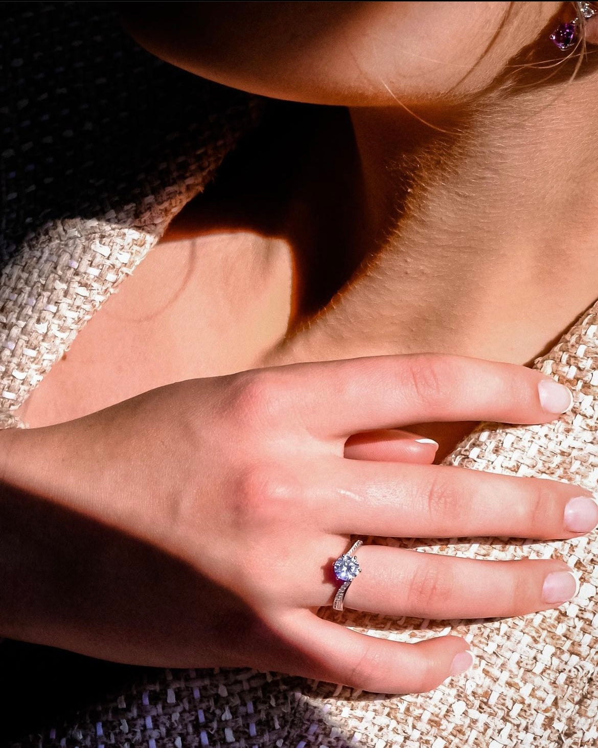 𝐓𝐨: 𝐌𝐄 | Every girl has to get a ring for herself - Diamond ring Colour D adjustable - Freesize