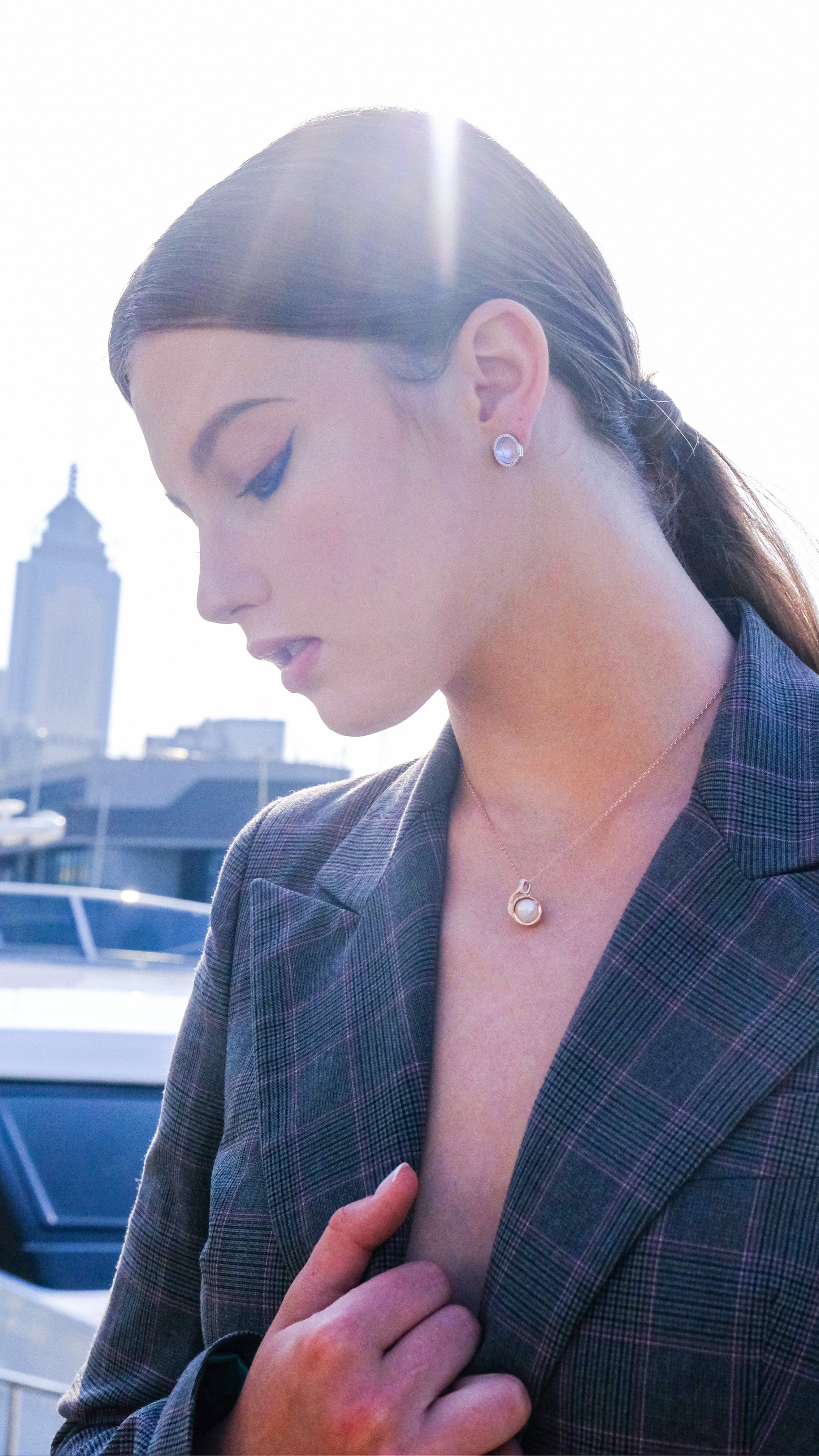 Talking to the Moon | Collection To: Me - High Quality Moonstone earrings: Daily Essentials