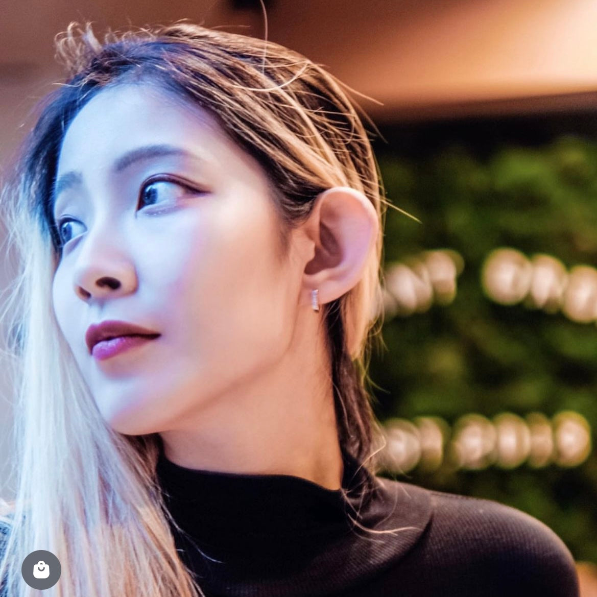 Hold On | 2- way Love Heart Lock earrings (18k Rose gold)